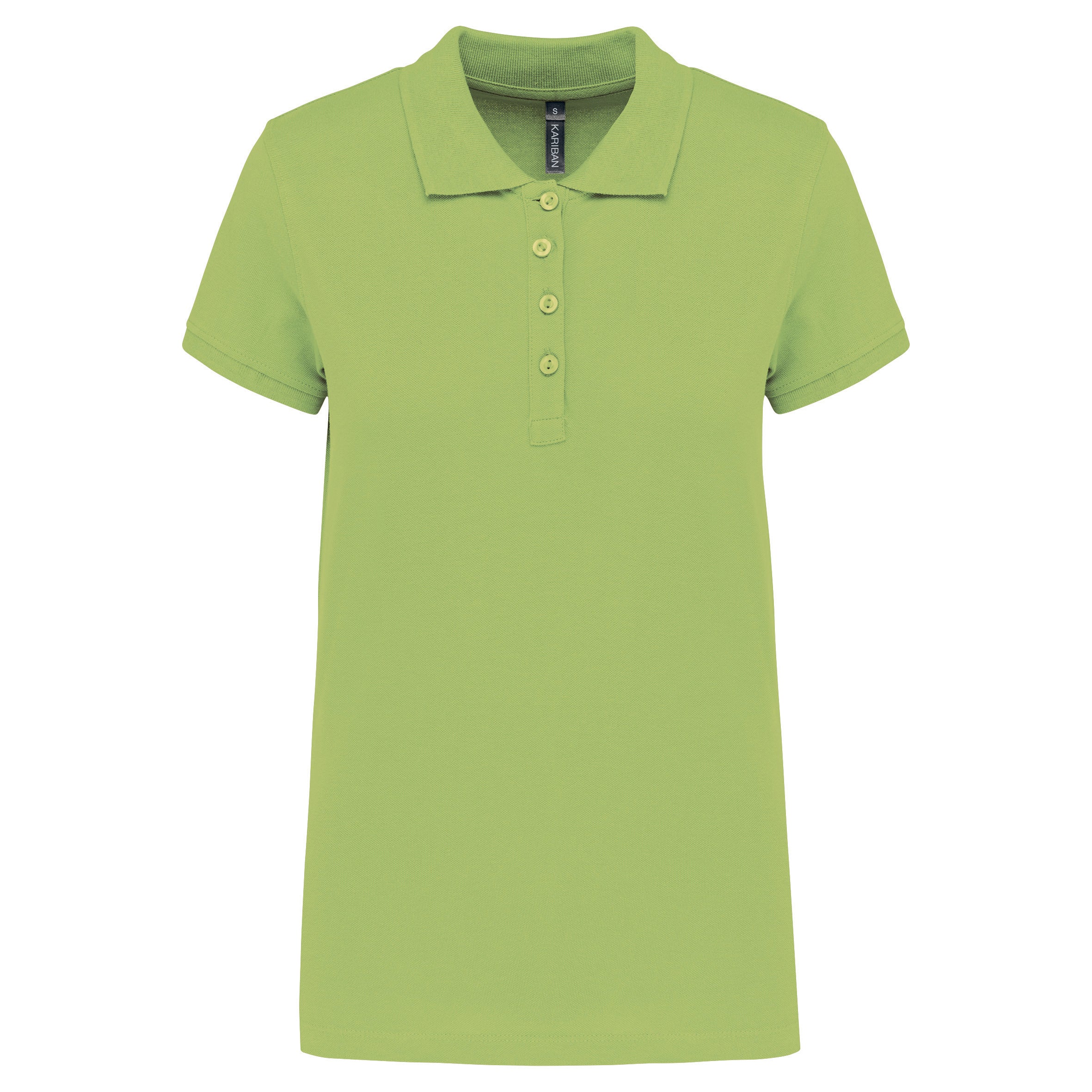 Women's short-sleeved piqué polo shirt
