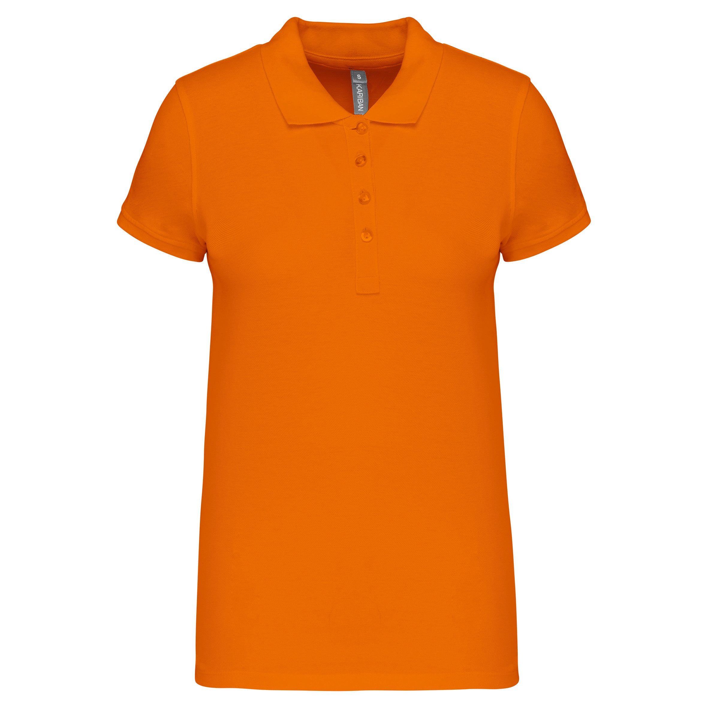 Women's short-sleeved piqué polo shirt