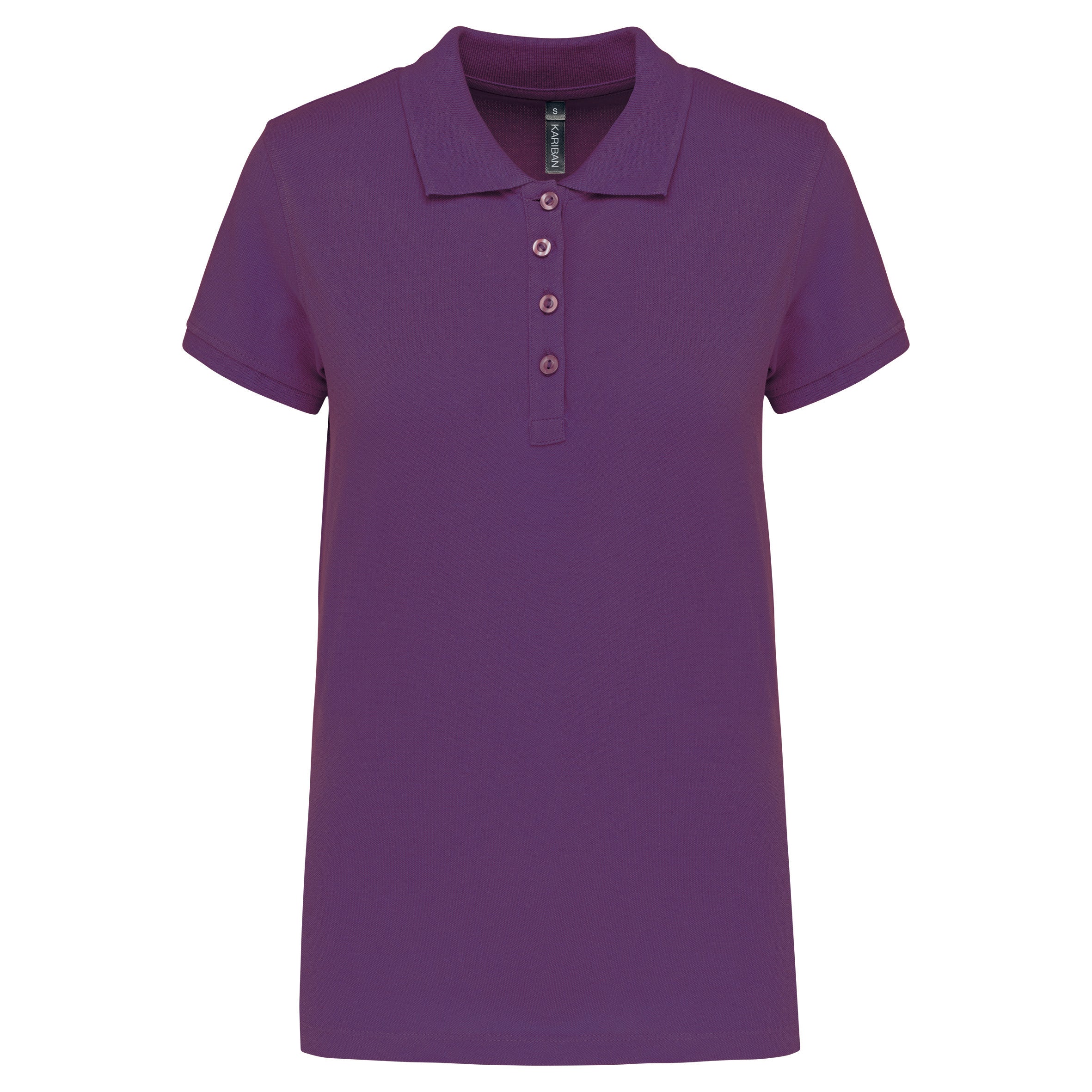 Women's short-sleeved piqué polo shirt
