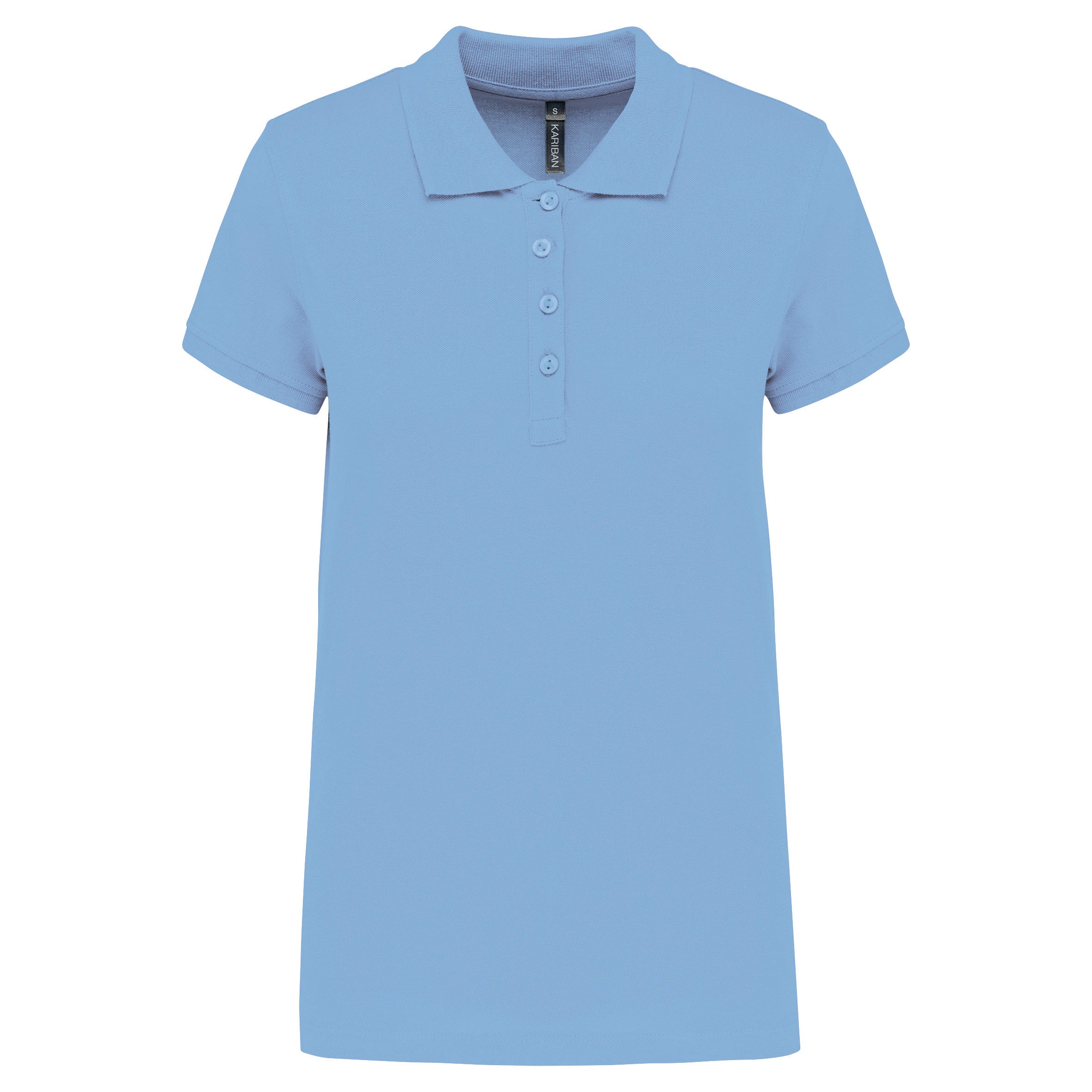 Women's short-sleeved piqué polo shirt