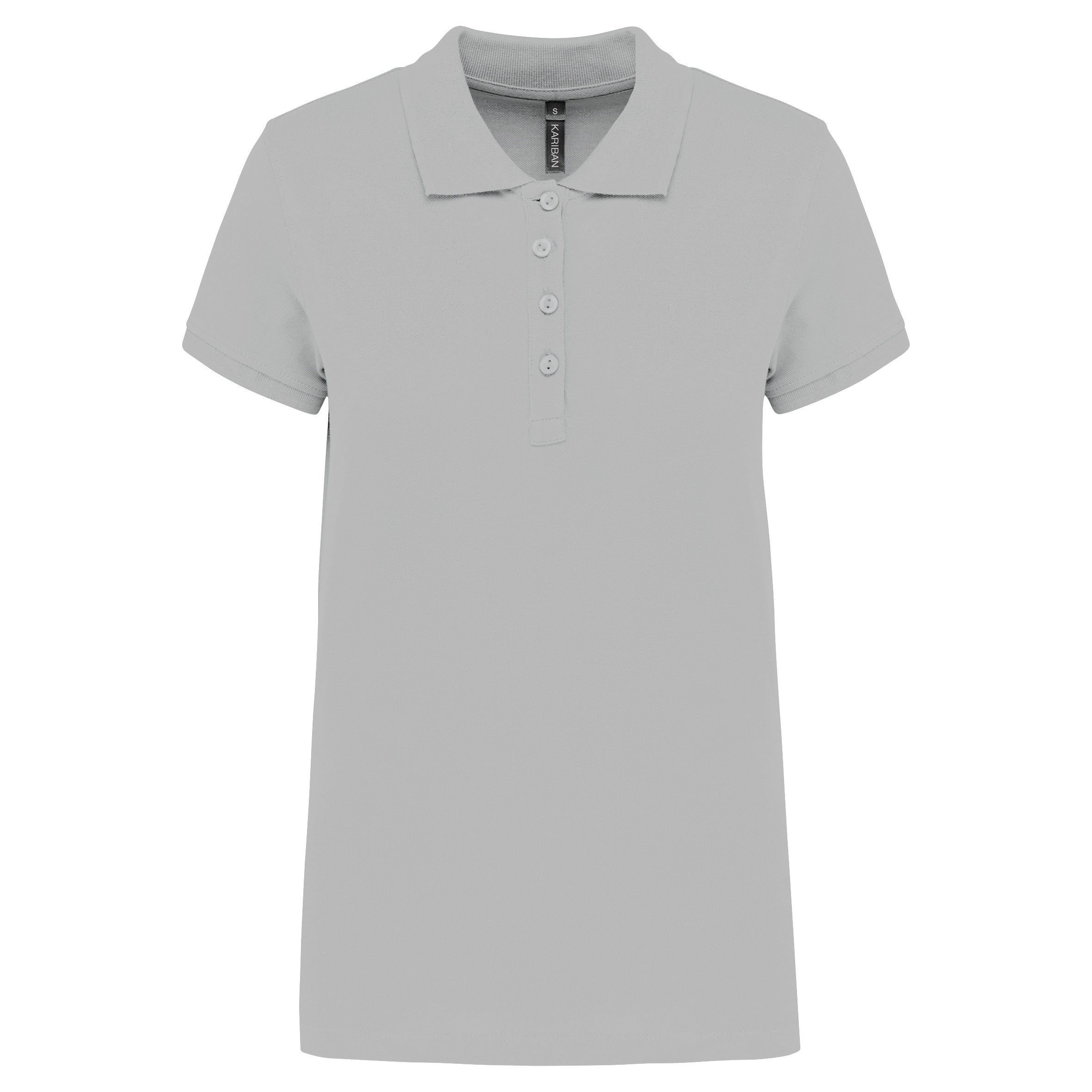 Women's short-sleeved piqué polo shirt
