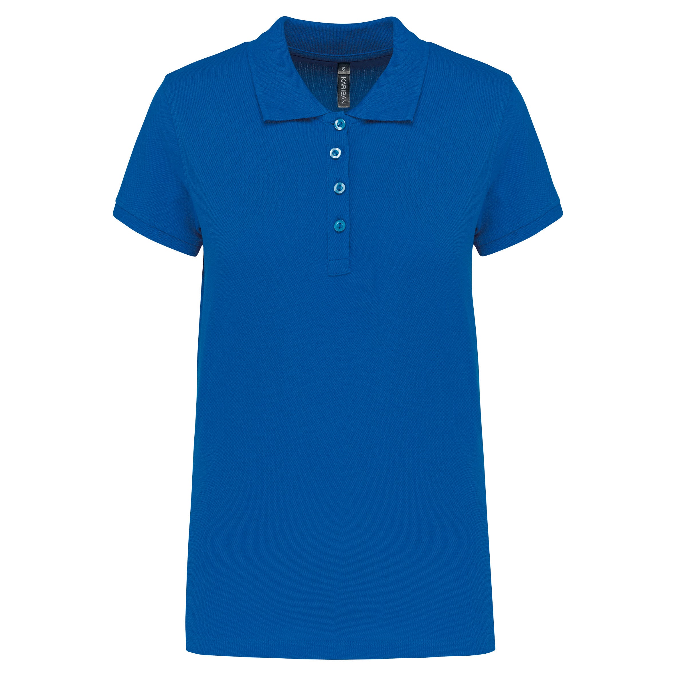 Women's short-sleeved piqué polo shirt