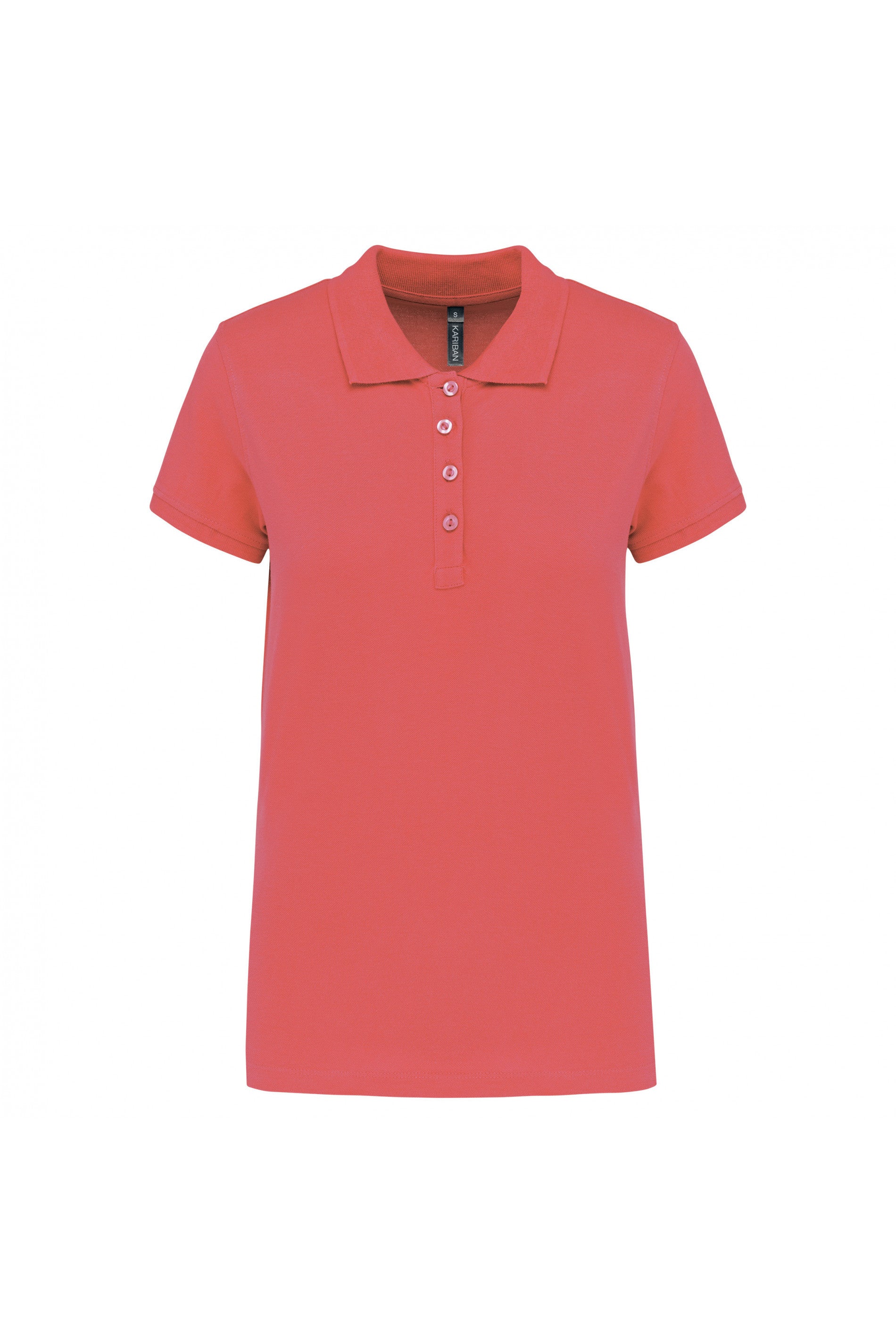 Polo piqué manches courtes femme