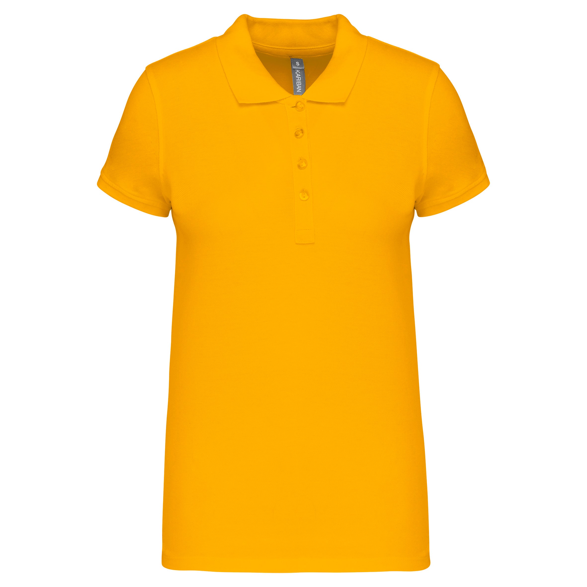 Women's short-sleeved piqué polo shirt