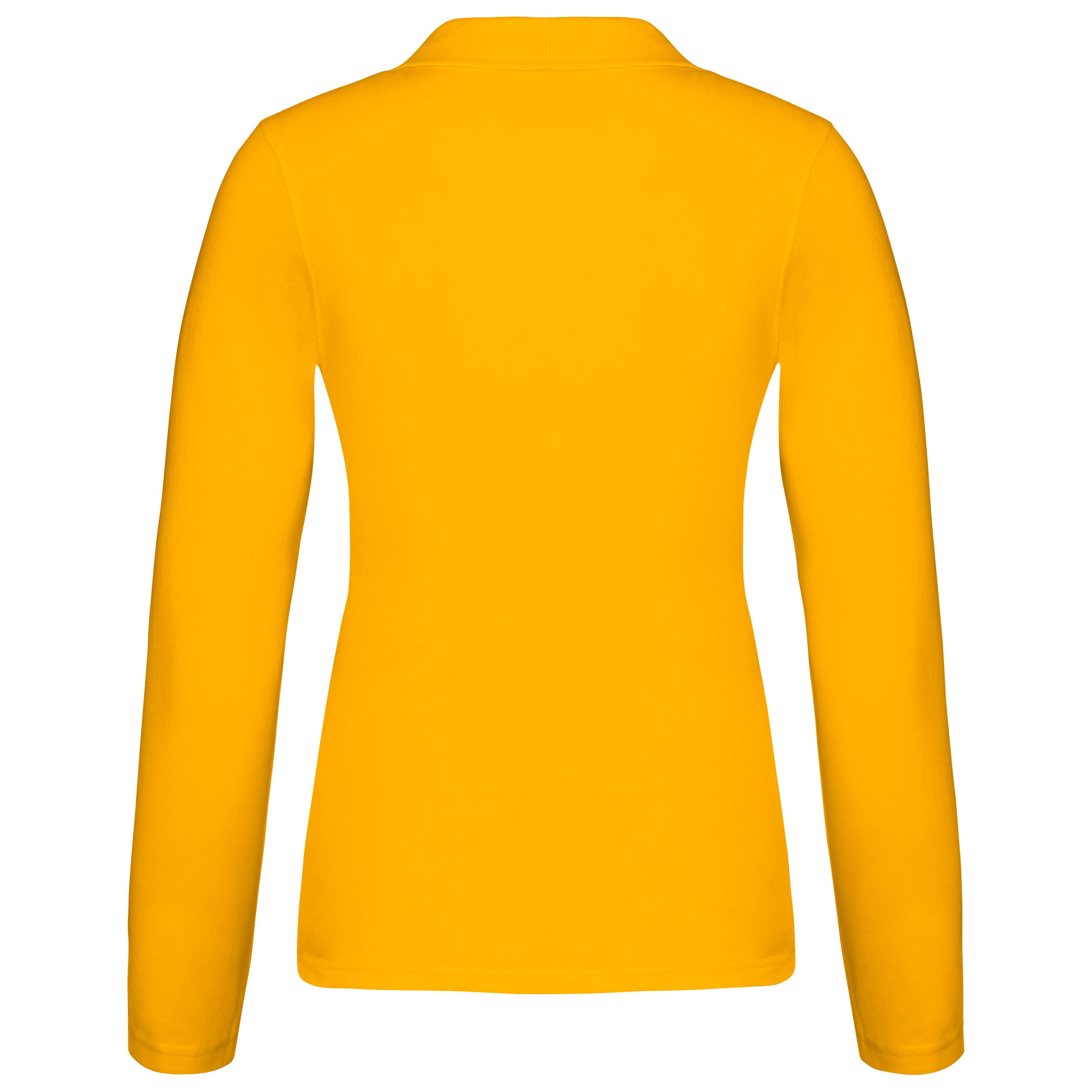 Polo piqué manches longues femme