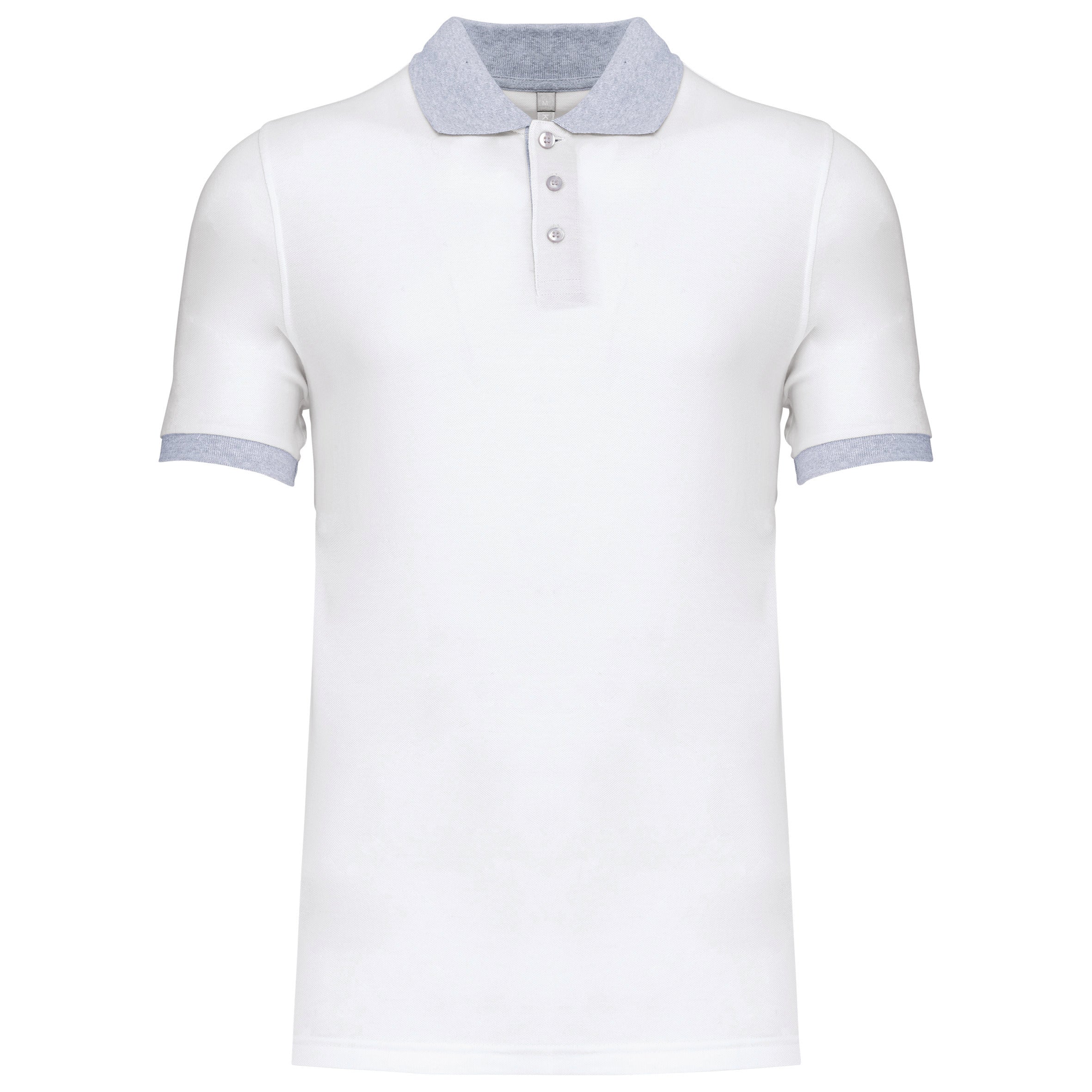 Polo piqué bicolore homme
