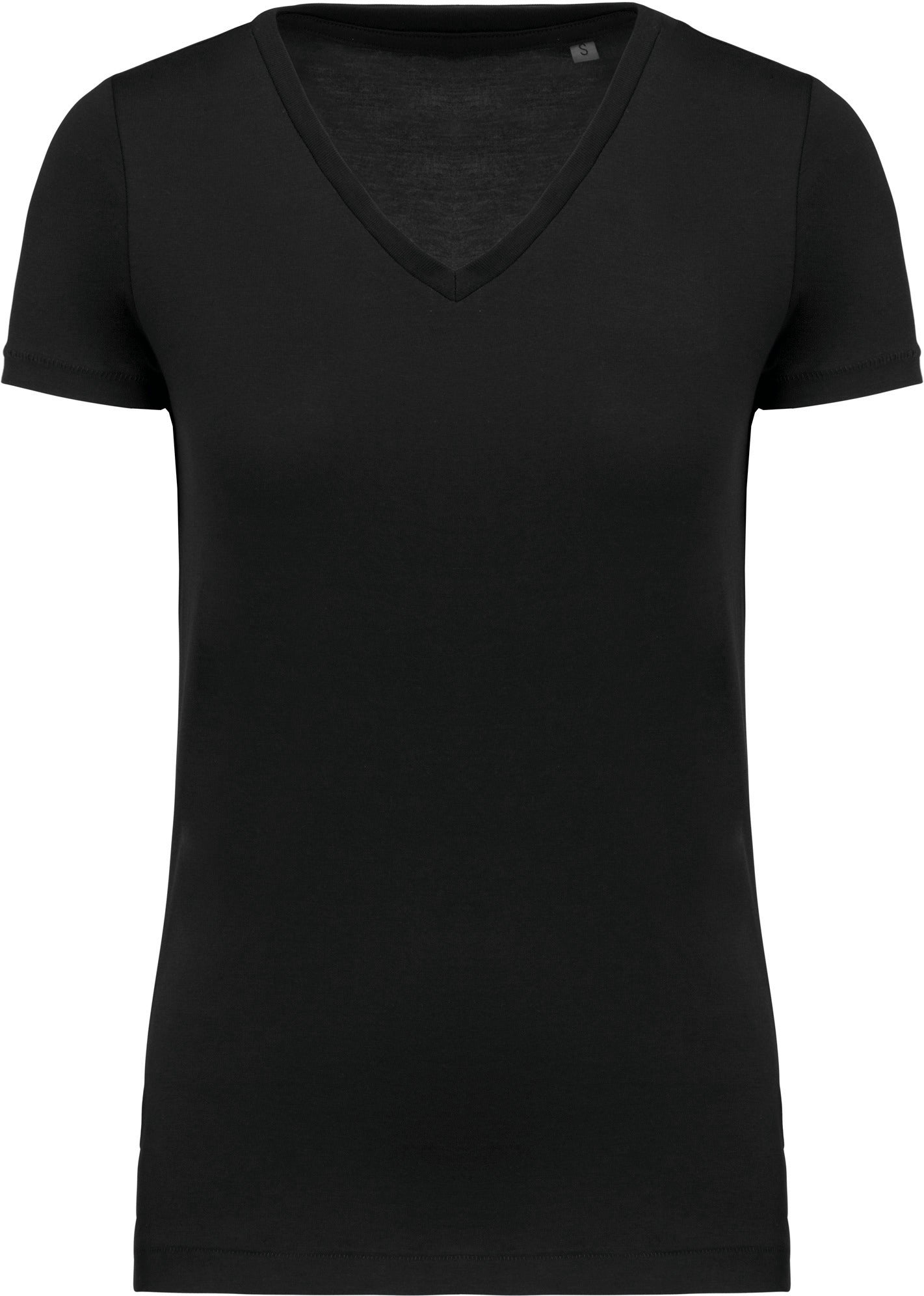 Supima® T-shirt met korte mouwen en V-hals voor dames