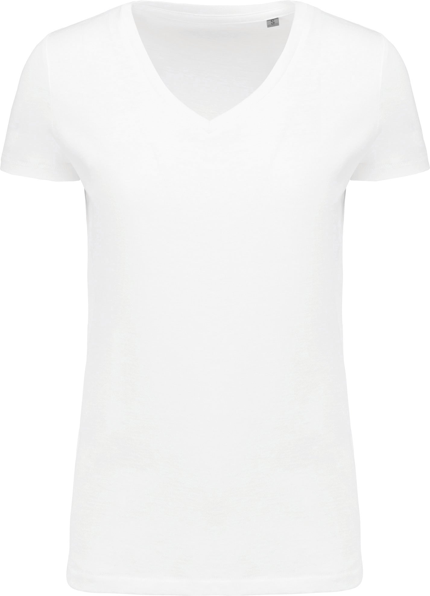 Supima® T-shirt met korte mouwen en V-hals voor dames