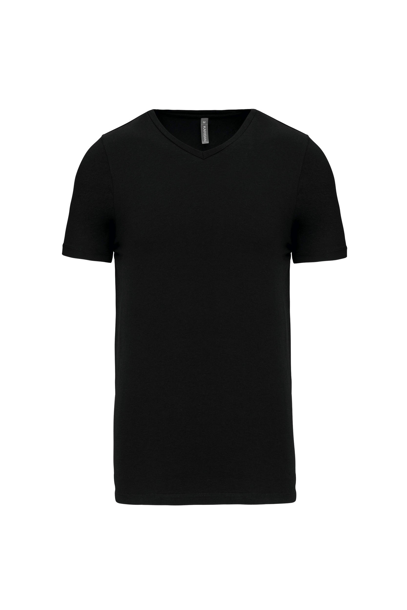 Heren T-shirt met V-hals en korte mouwen
