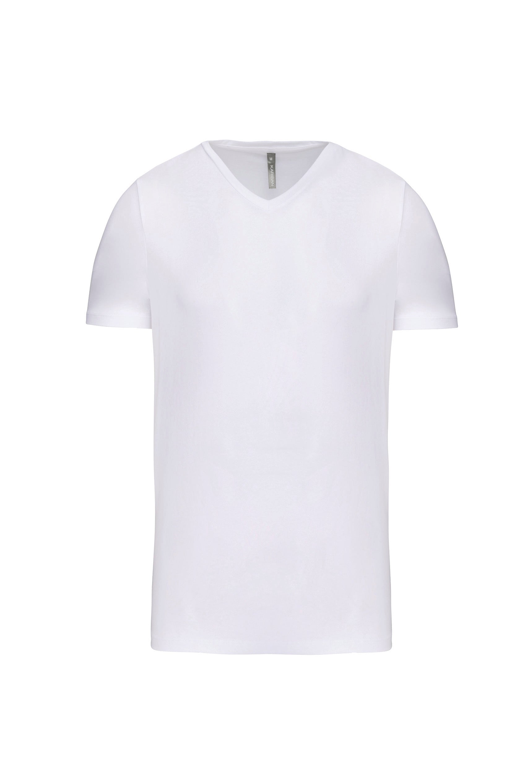 Heren T-shirt met V-hals en korte mouwen