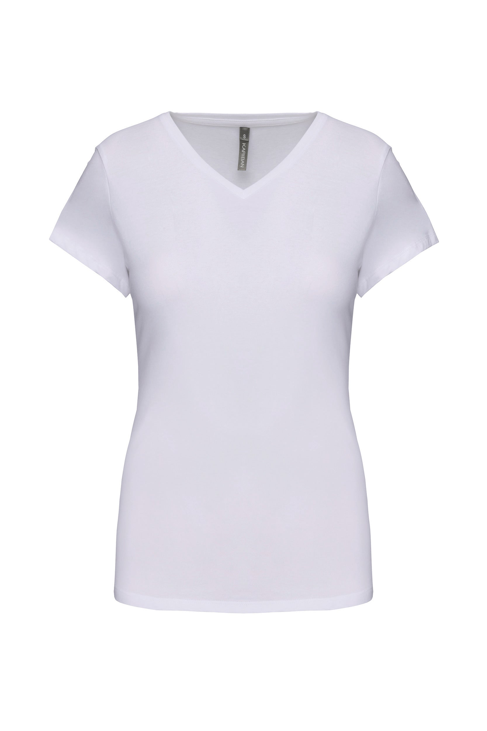 T-shirt col V manches courtes femme