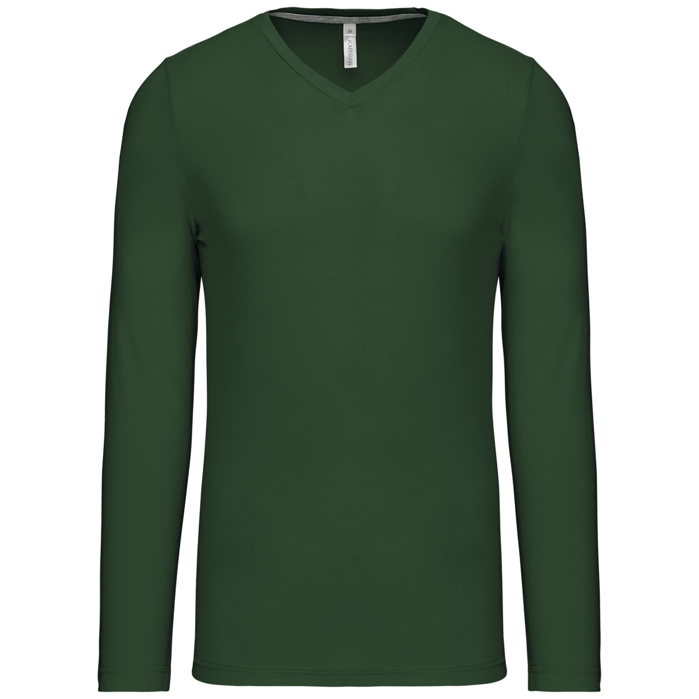 T-shirt col V manches longues