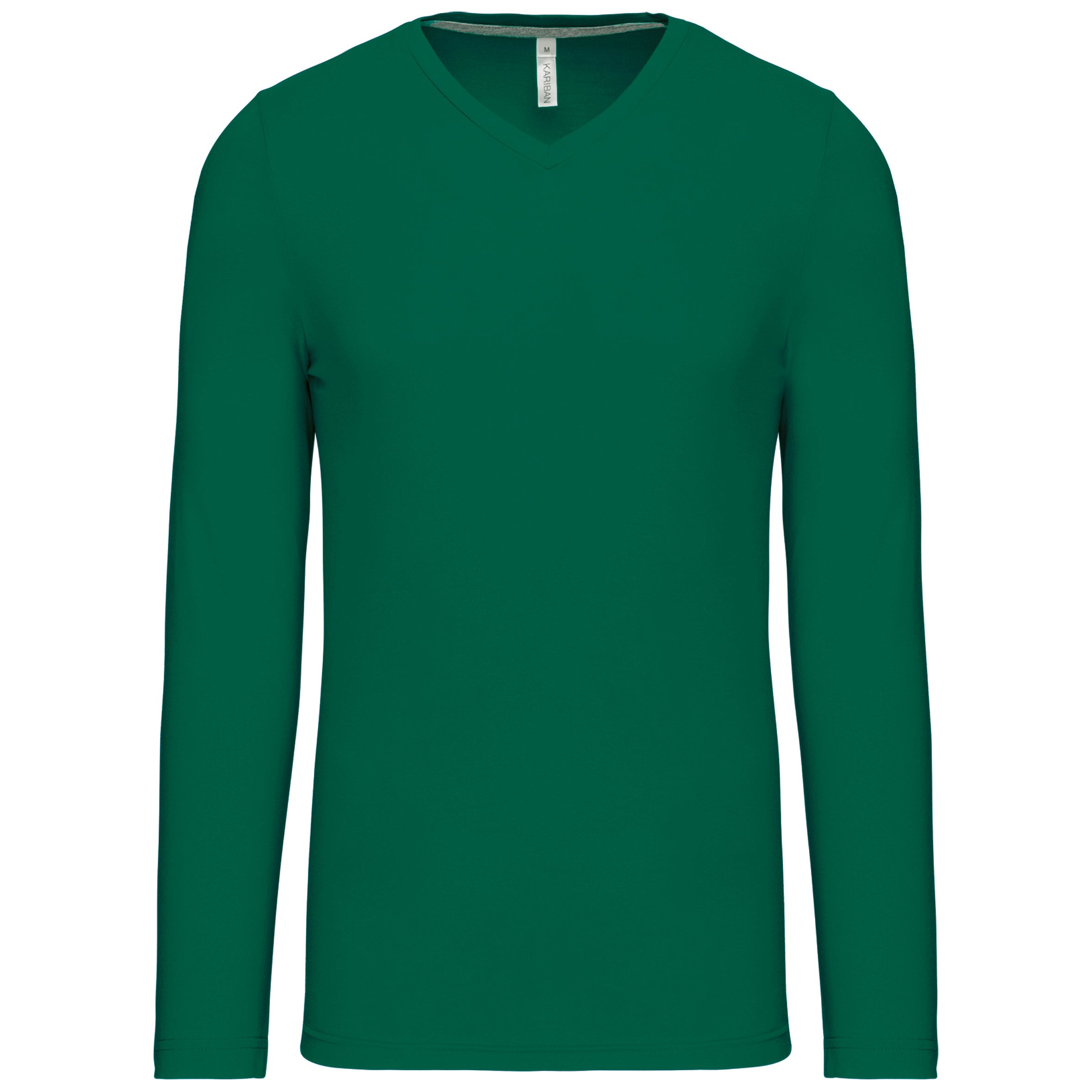 T-shirt col V manches longues