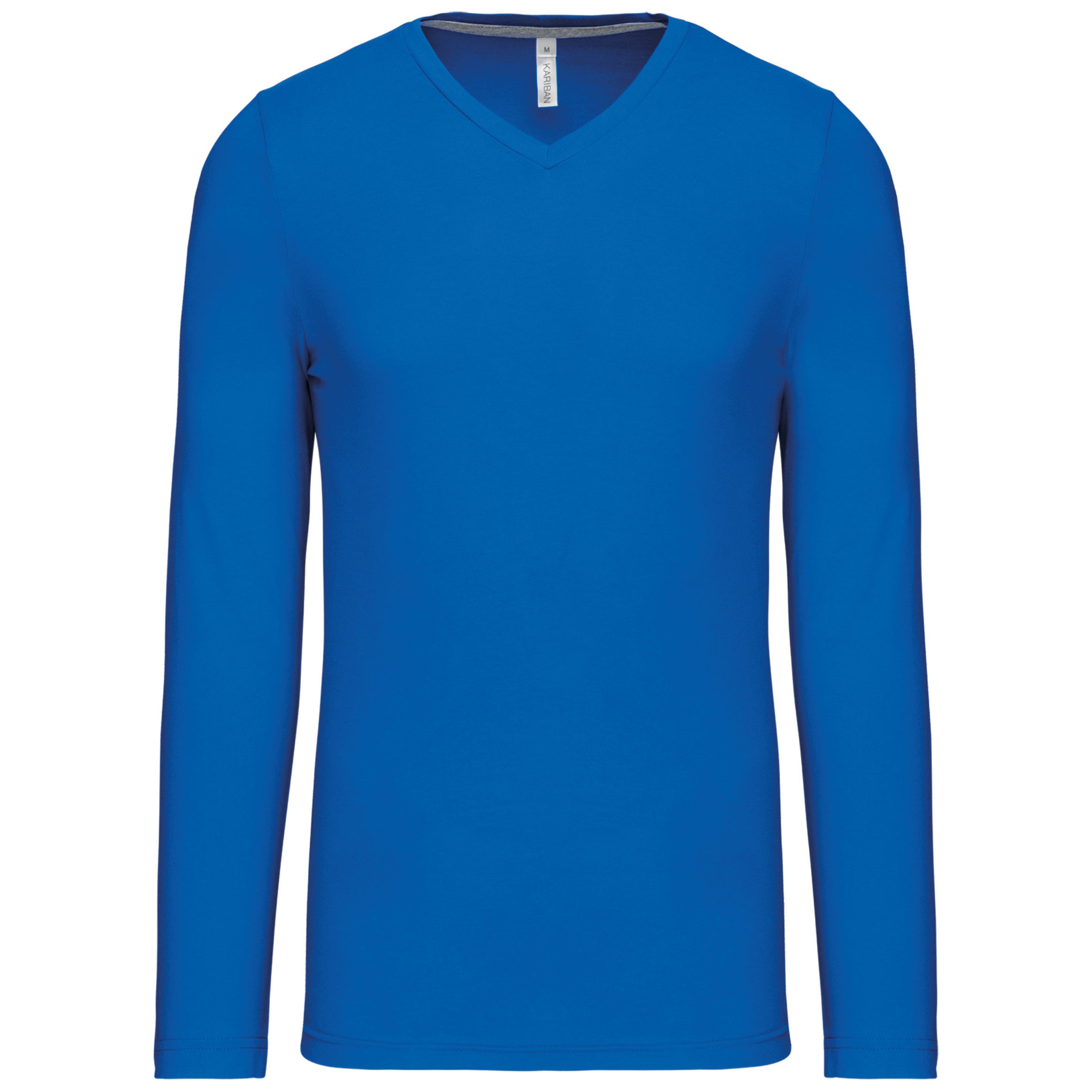 T-shirt col V manches longues