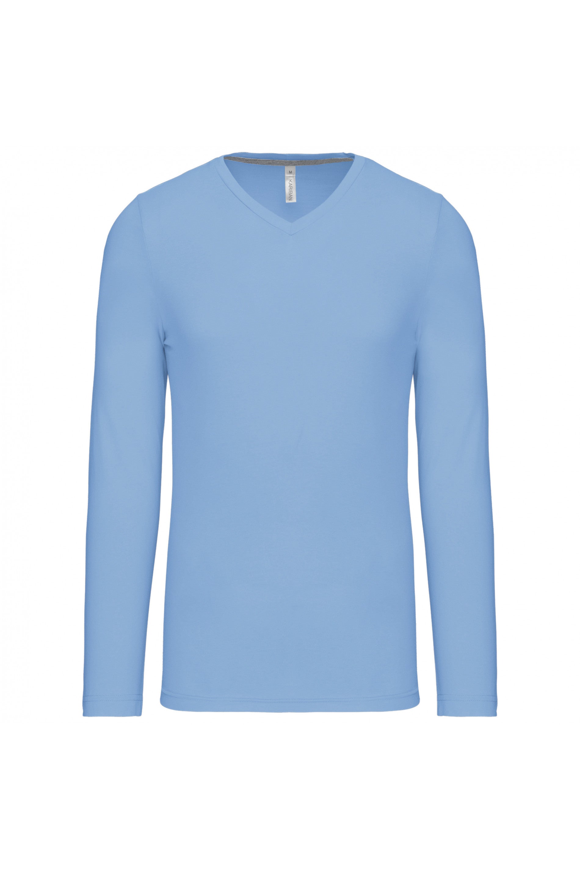T-shirt col V manches longues