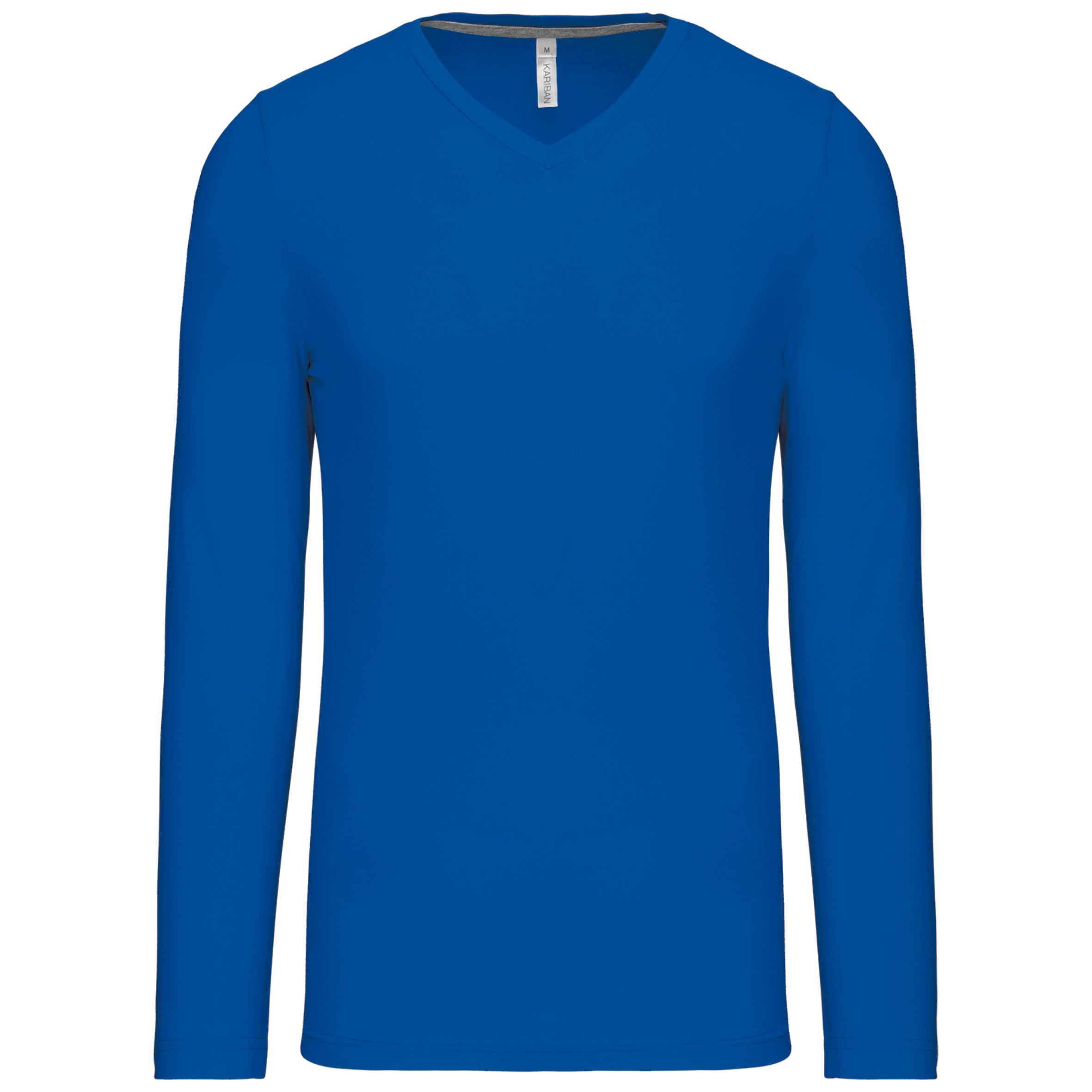 T-shirt col V manches longues