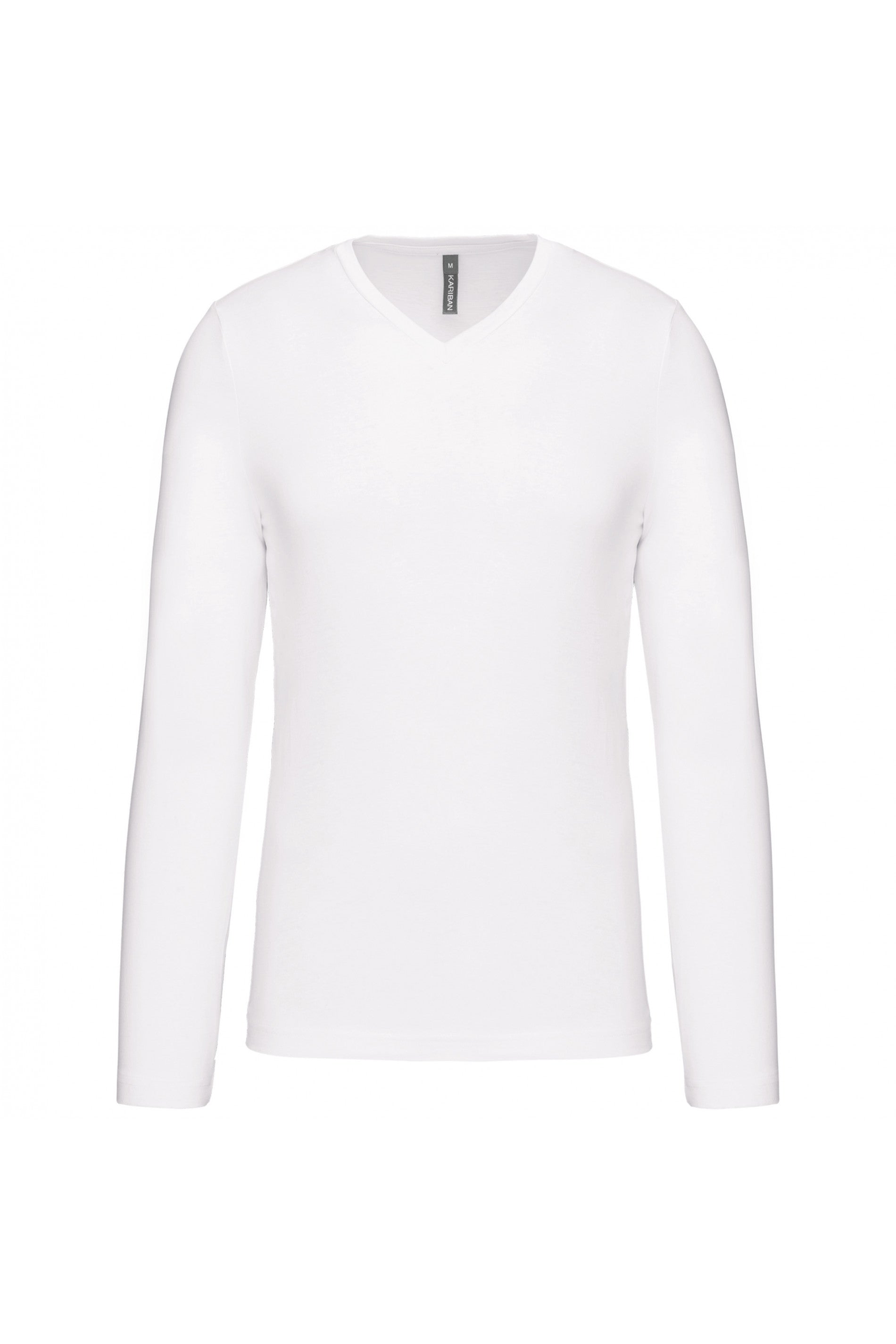 T-shirt col V manches longues