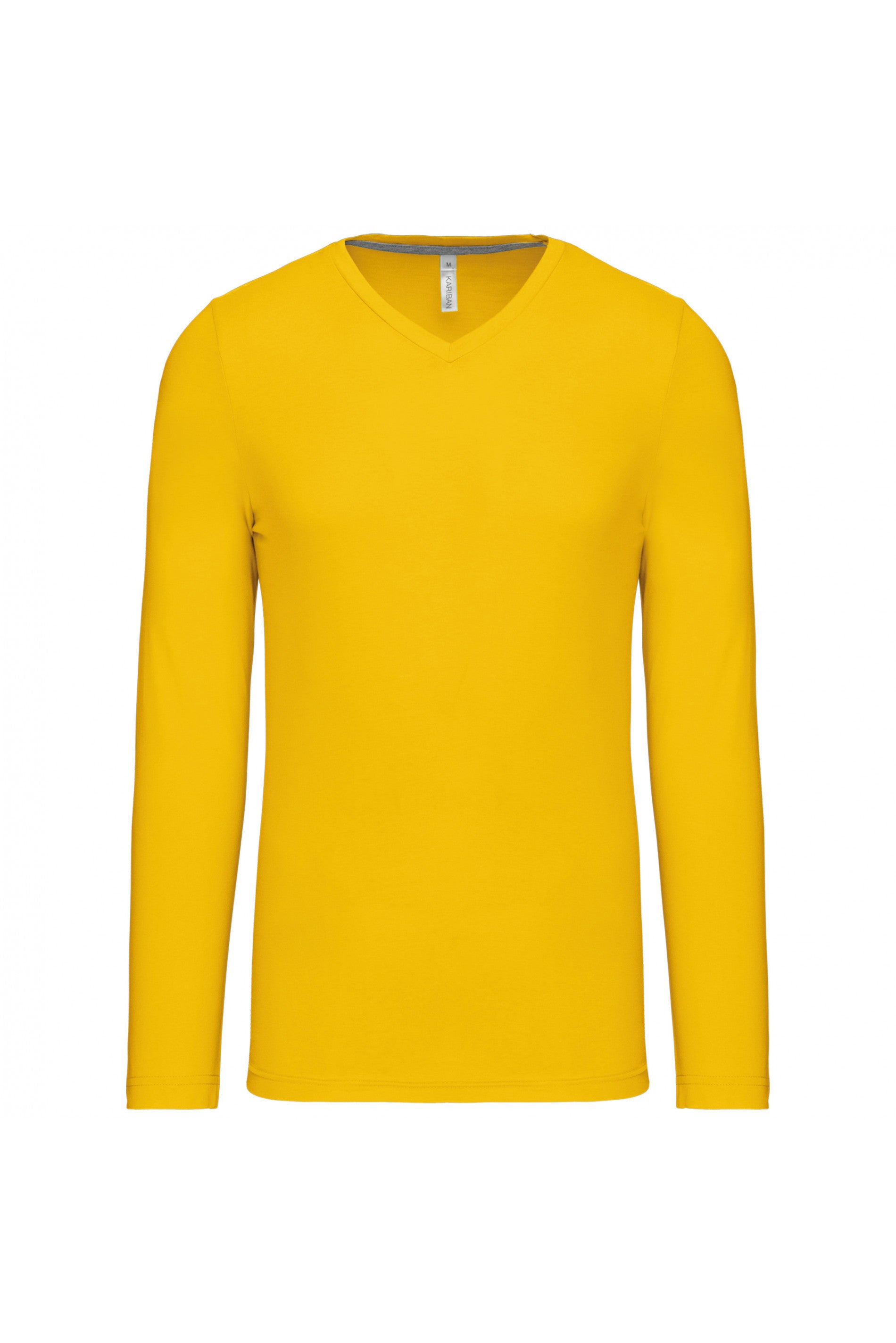 T-shirt col V manches longues