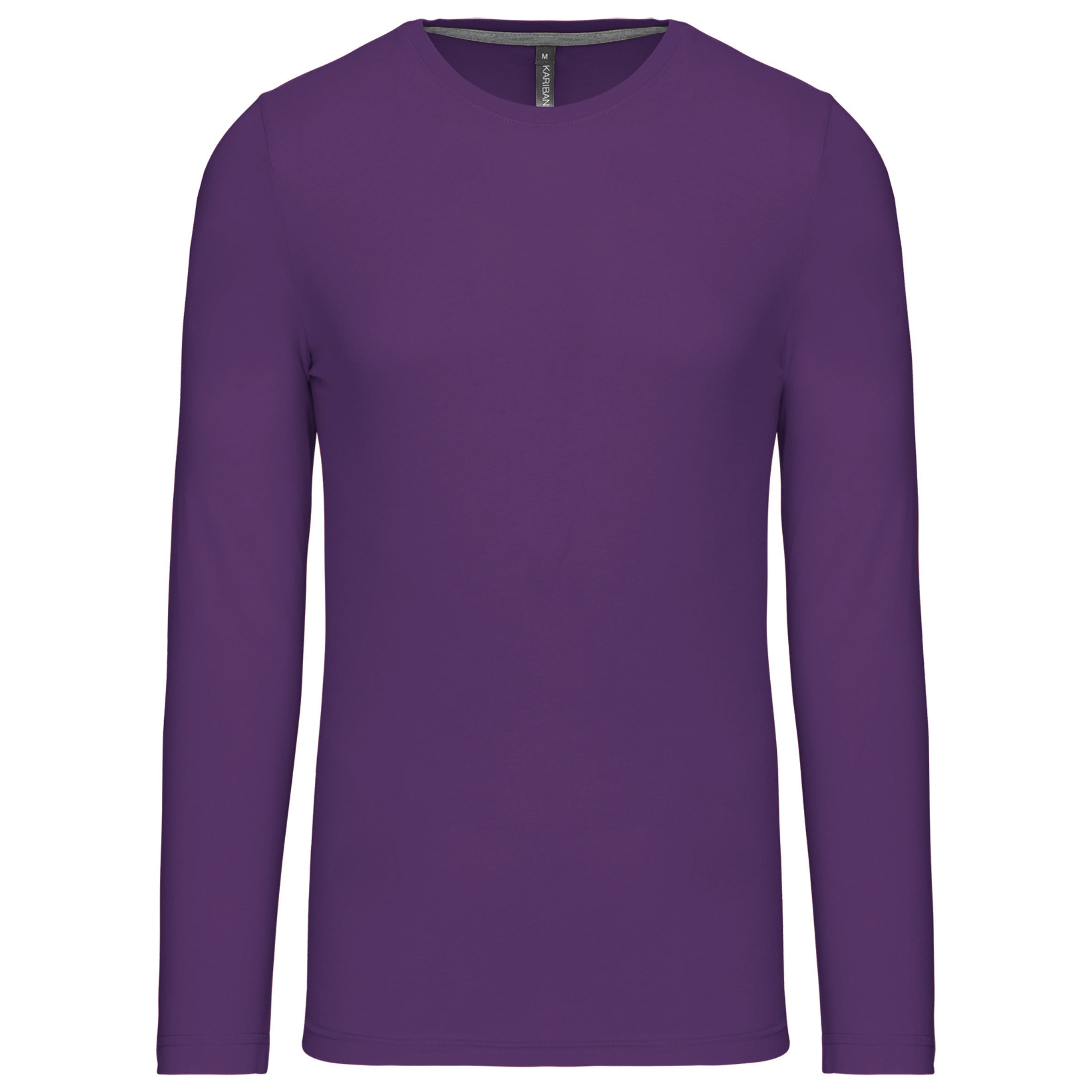 T-shirt col rond manches longues homme