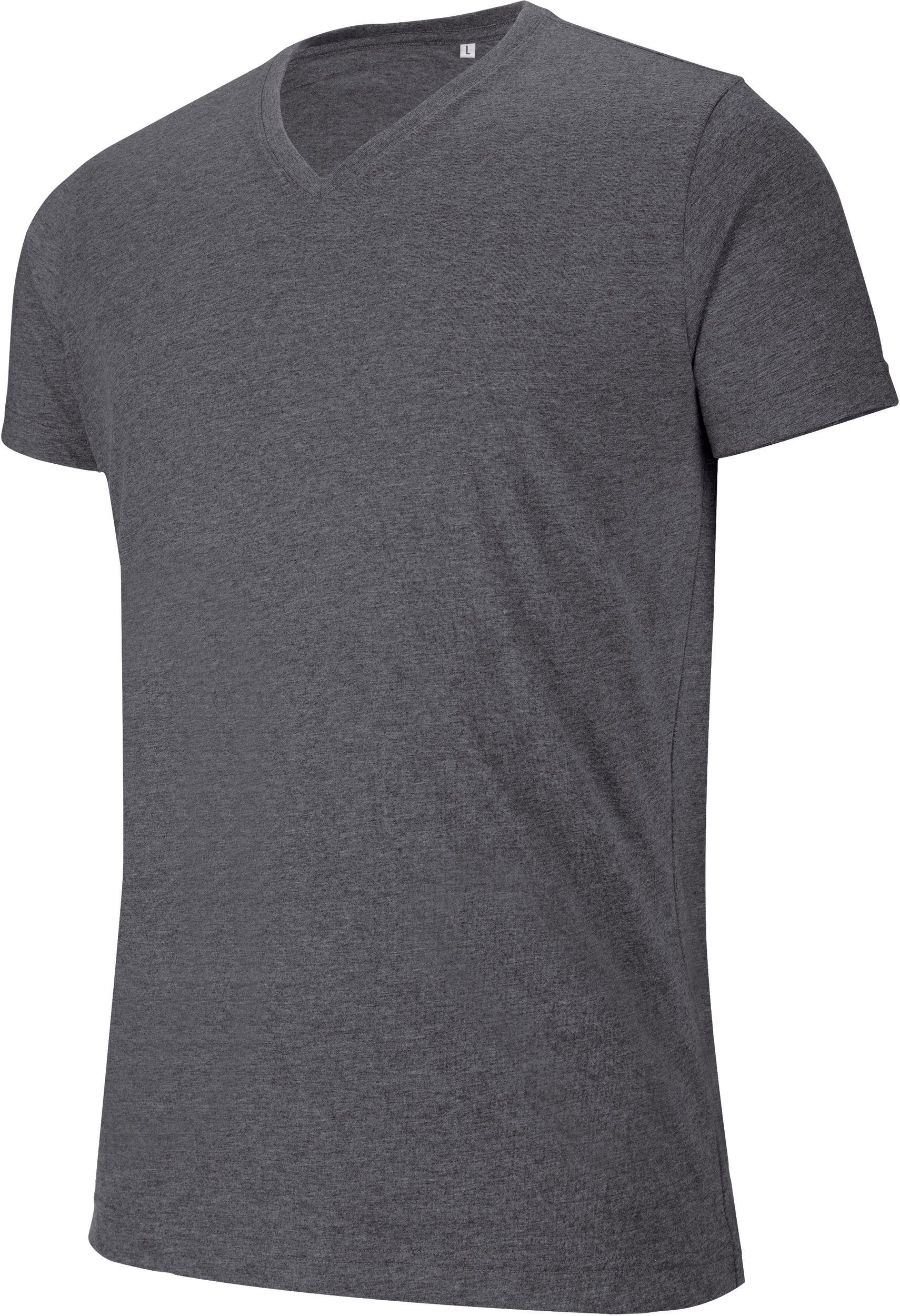 T-shirt col V manches courtes "mélange" homme