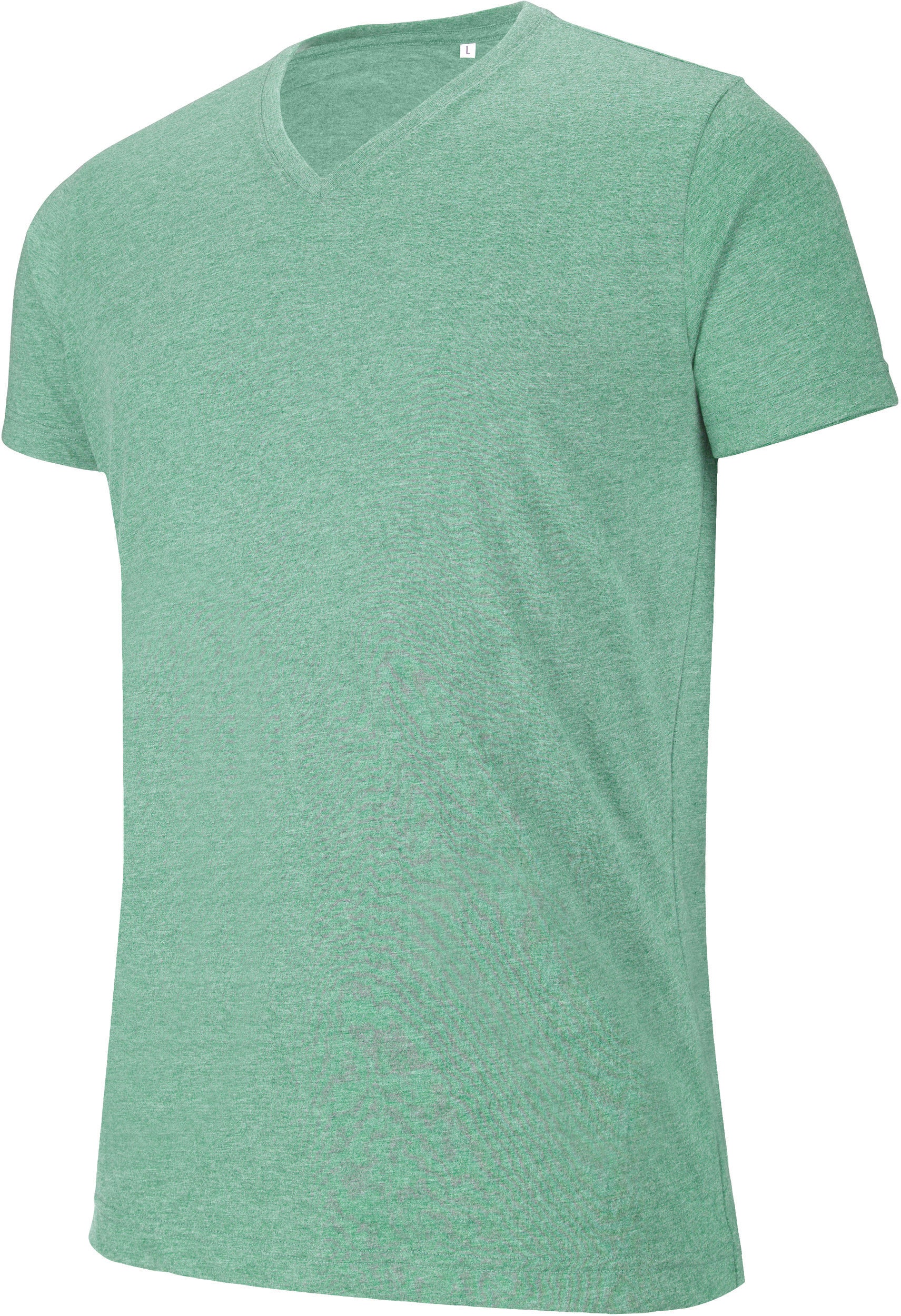T-shirt col V manches courtes "mélange" homme
