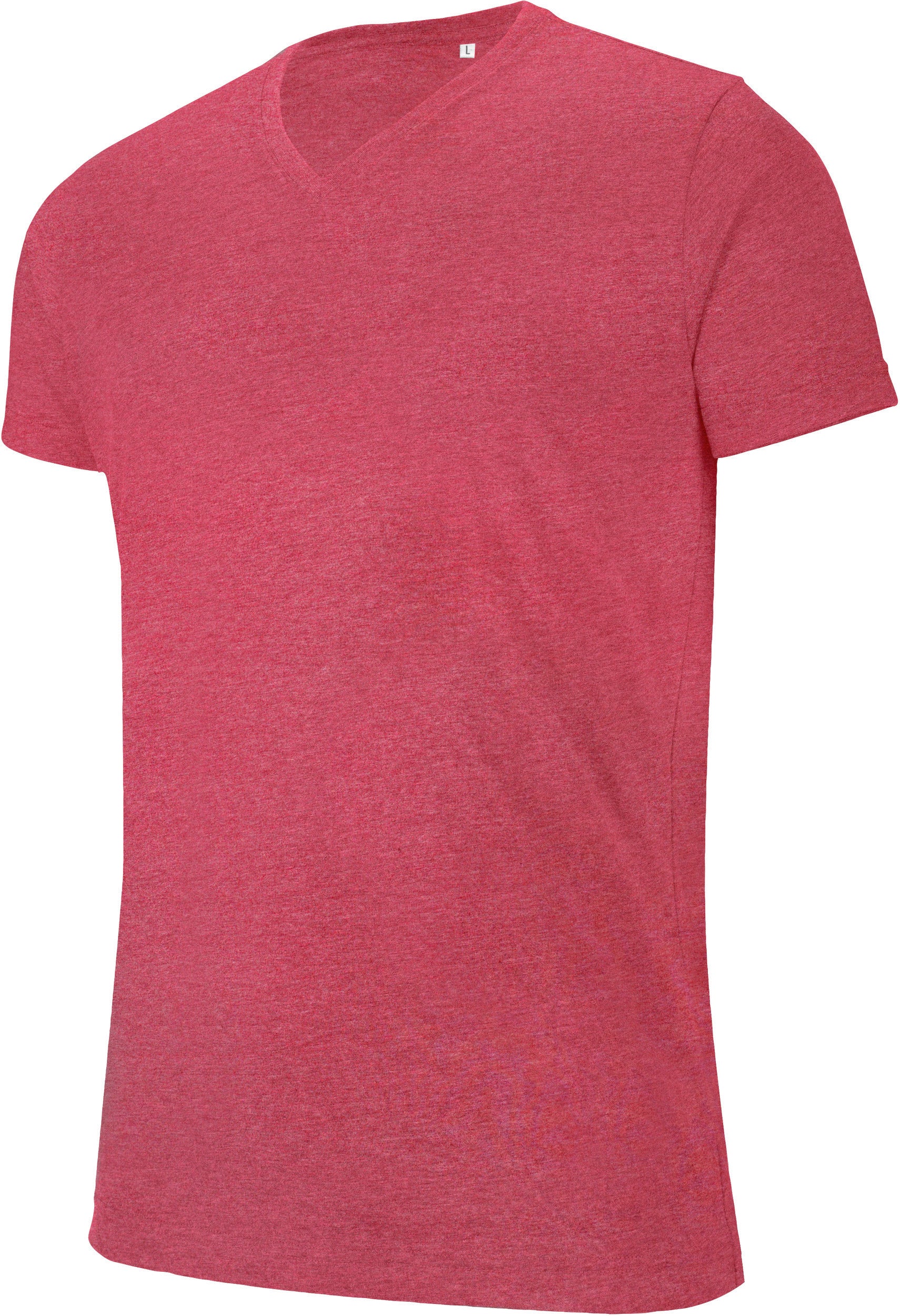 T-shirt col V manches courtes "mélange" homme