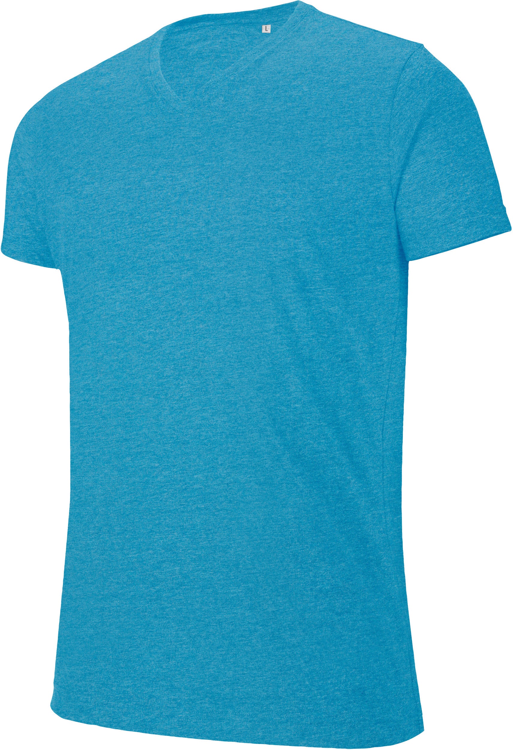 T-shirt col V manches courtes "mélange" homme