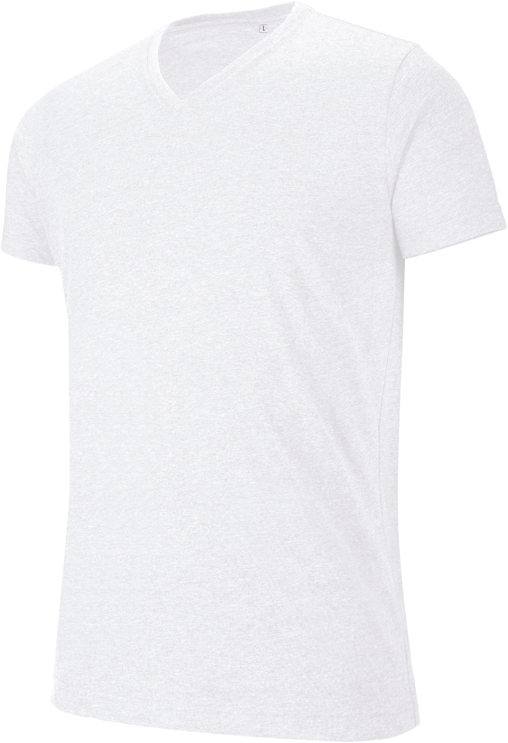 T-shirt col V manches courtes "mélange" homme