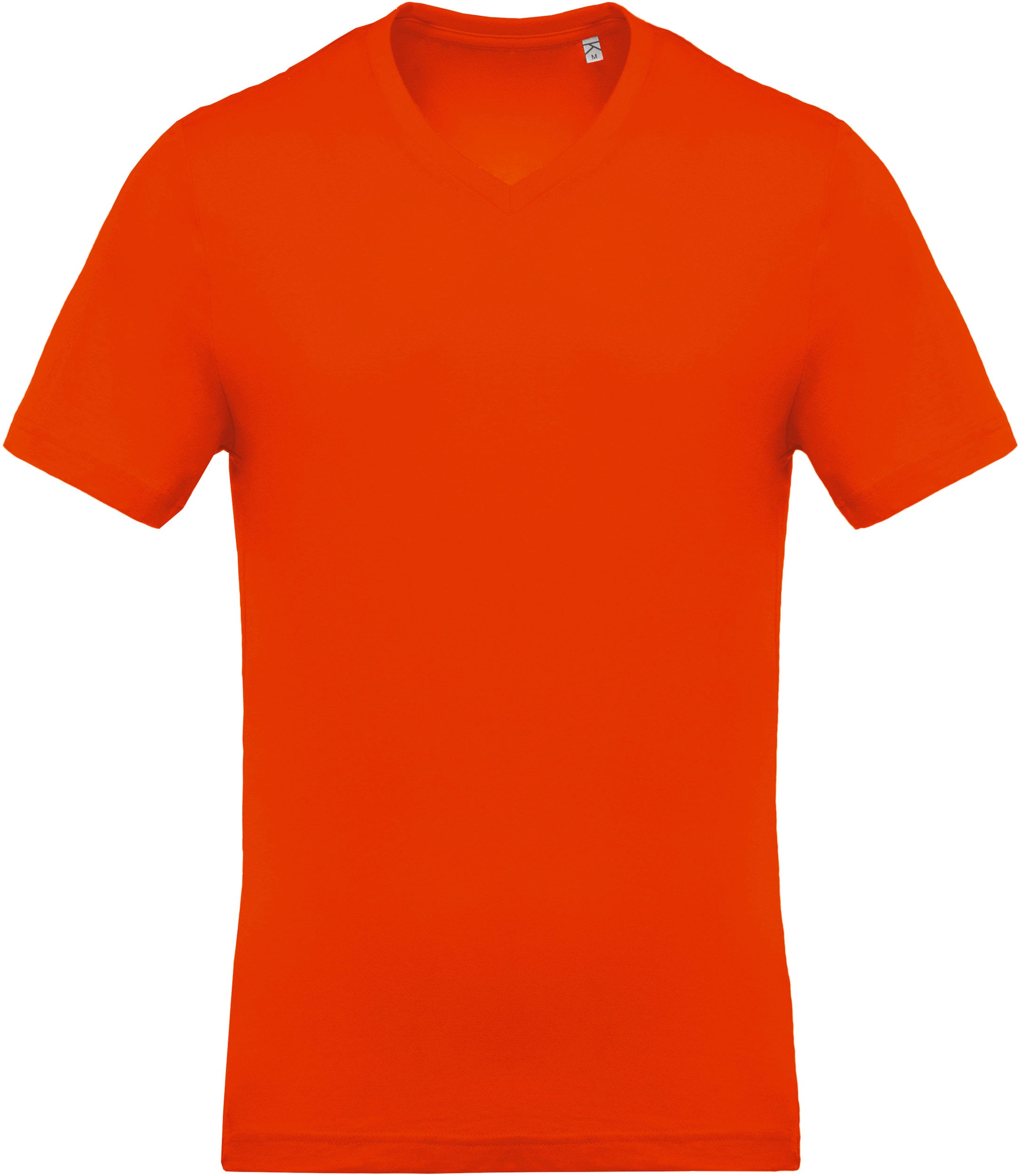 Heren T-shirt met V-hals en korte mouwen