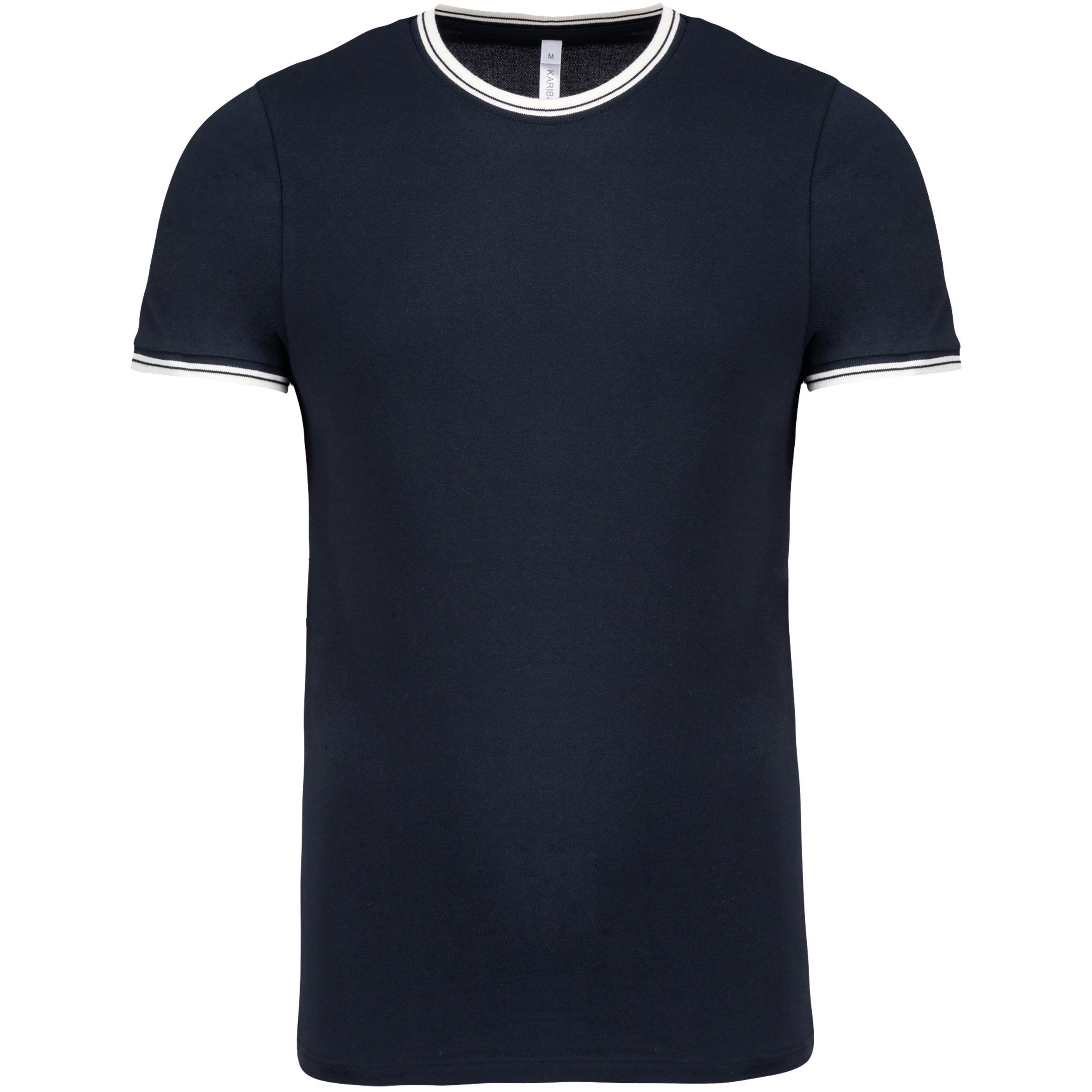 Heren T-shirt van piquétricot met ronde hals
