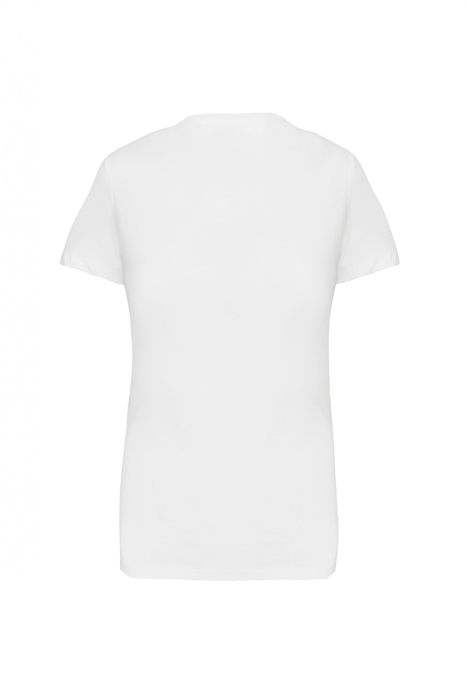 Dames T-shirt met V-hals en korte mouwen