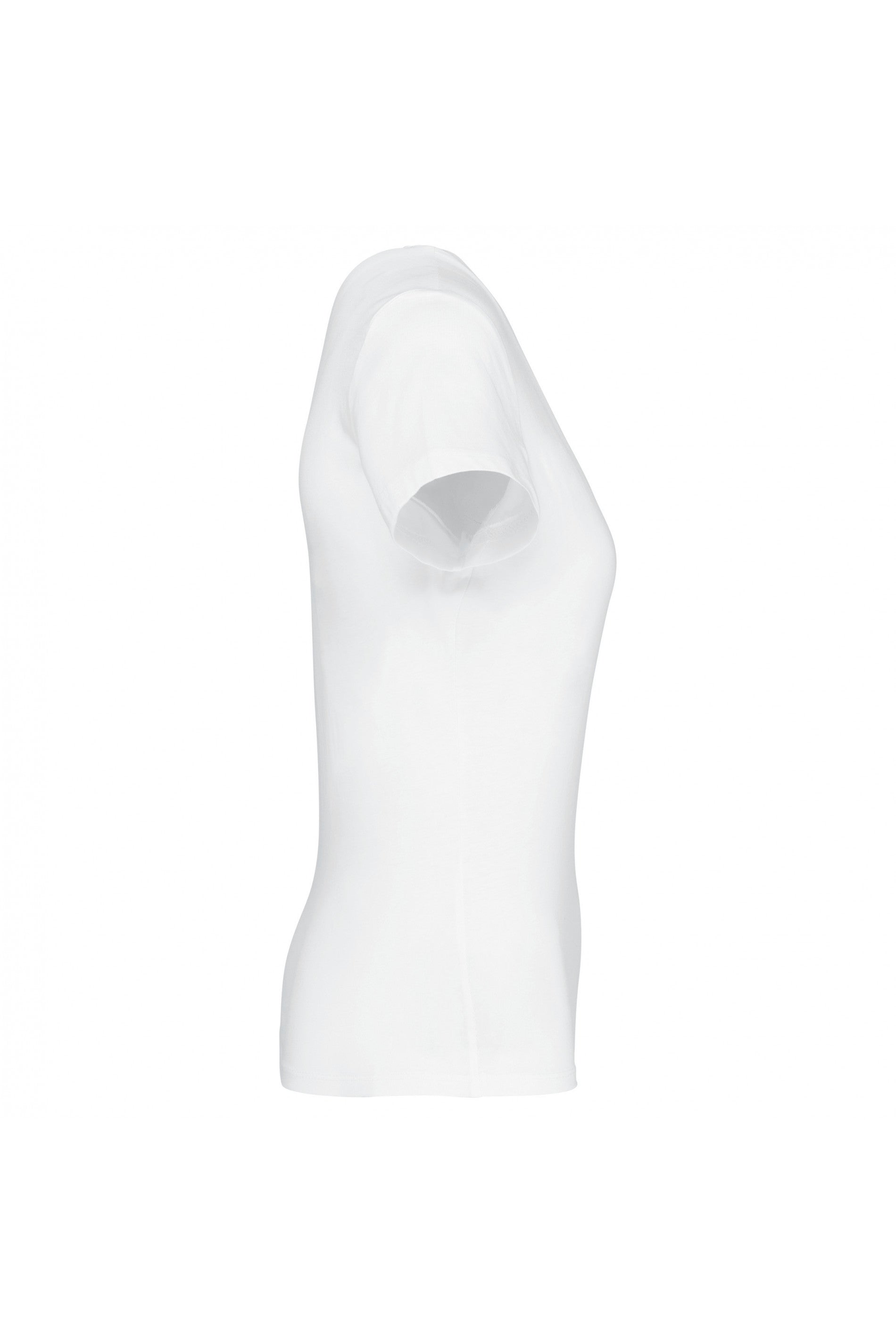 Dames T-shirt met V-hals en korte mouwen