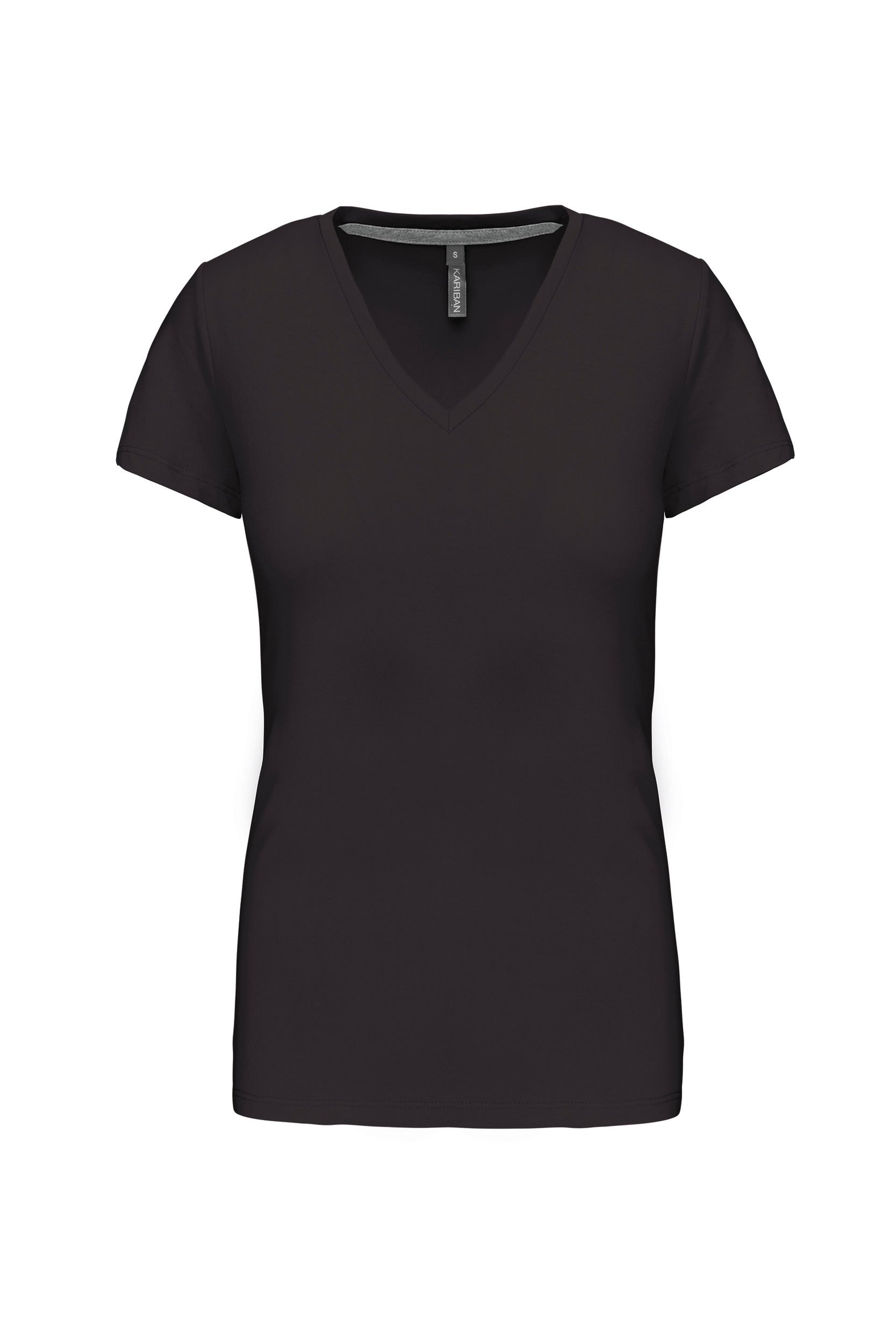 T-shirt col V manches courtes femme