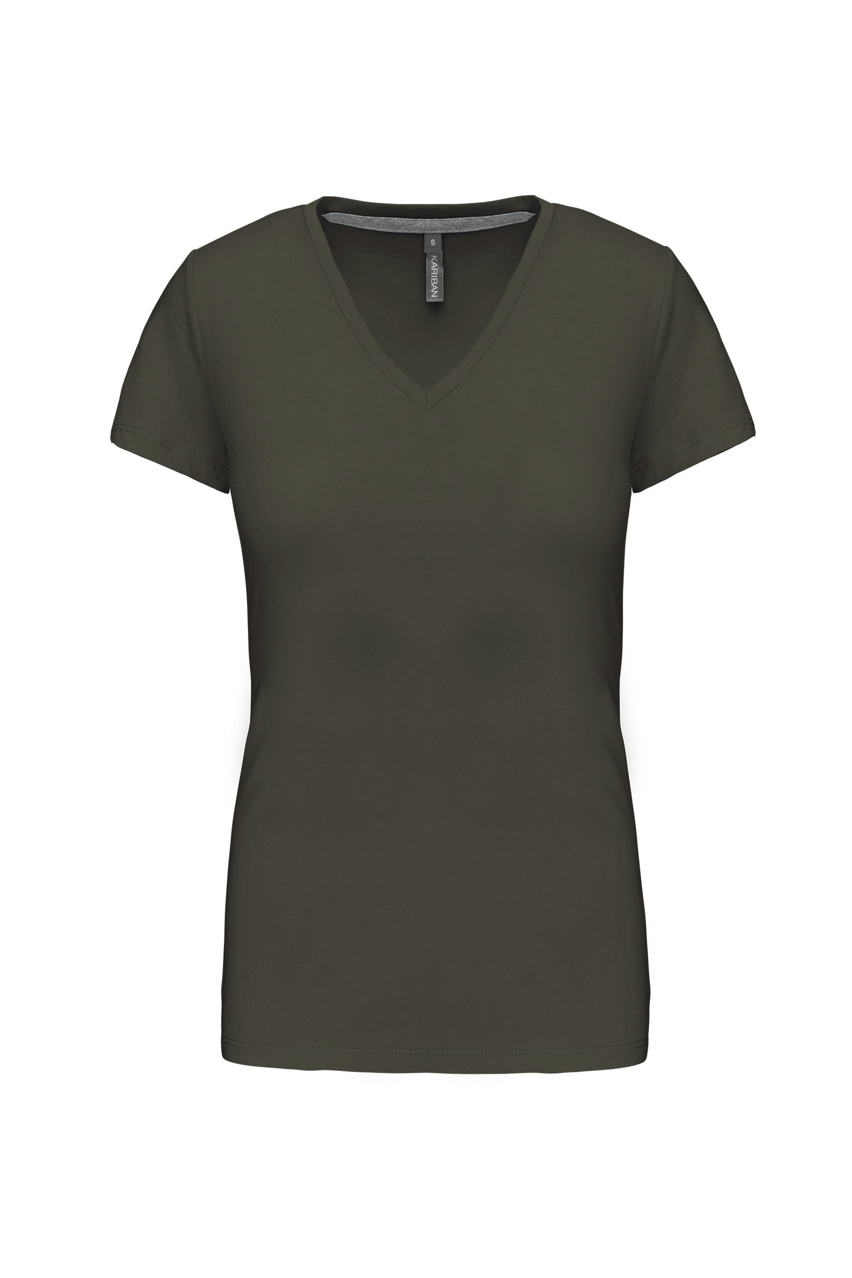 T-shirt col V manches courtes femme