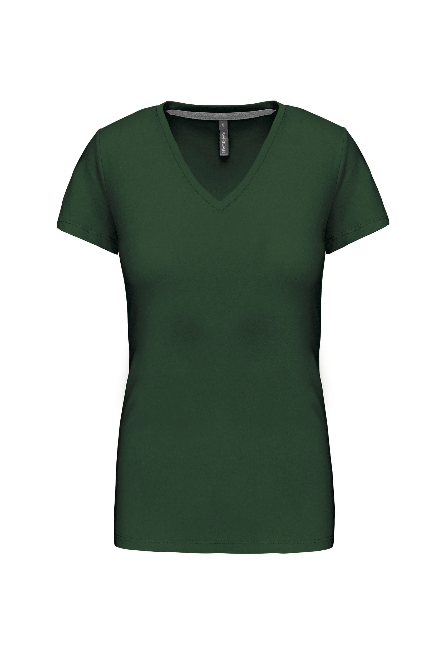 T-shirt col V manches courtes femme