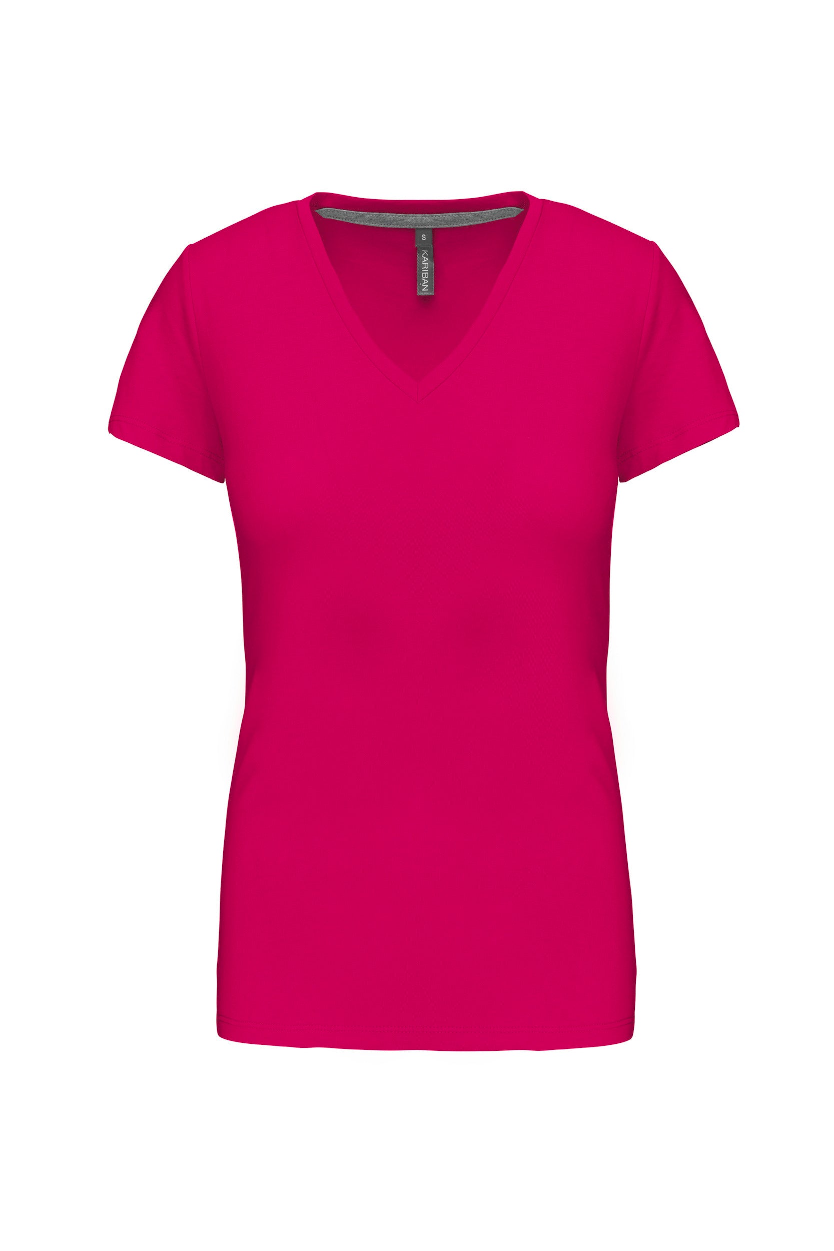 T-shirt col V manches courtes femme