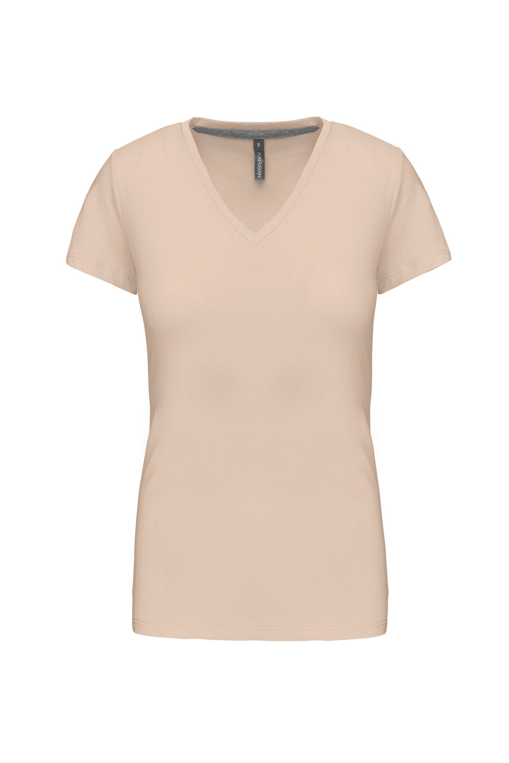 T-shirt col V manches courtes femme