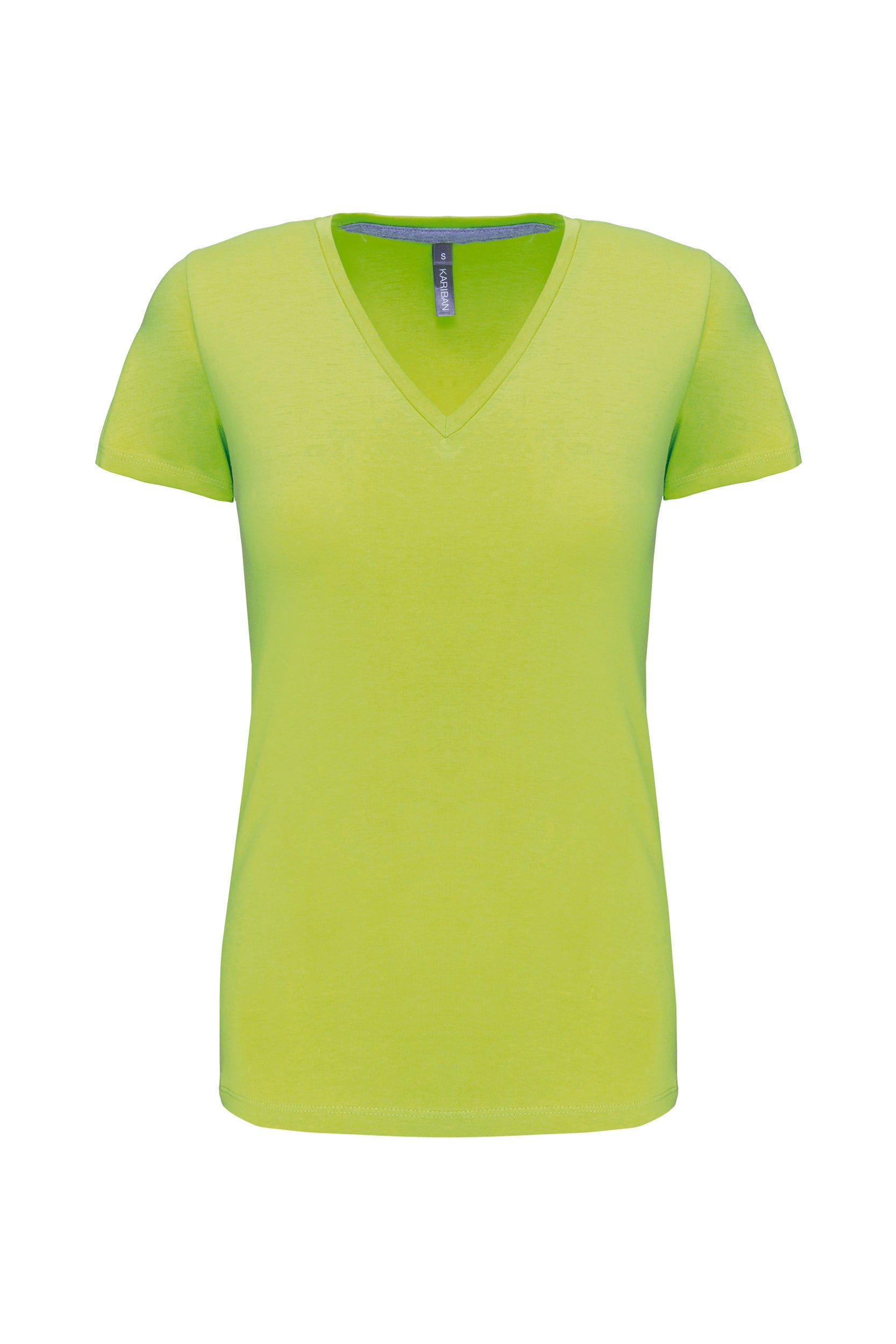 T-shirt col V manches courtes femme