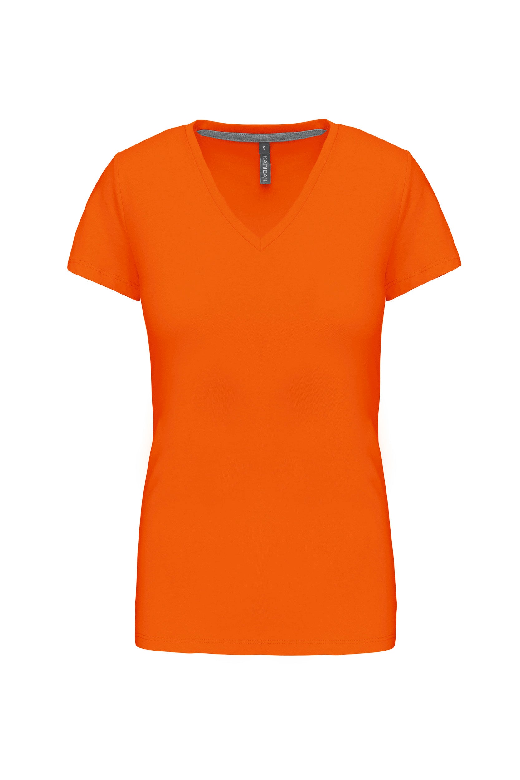 T-shirt col V manches courtes femme