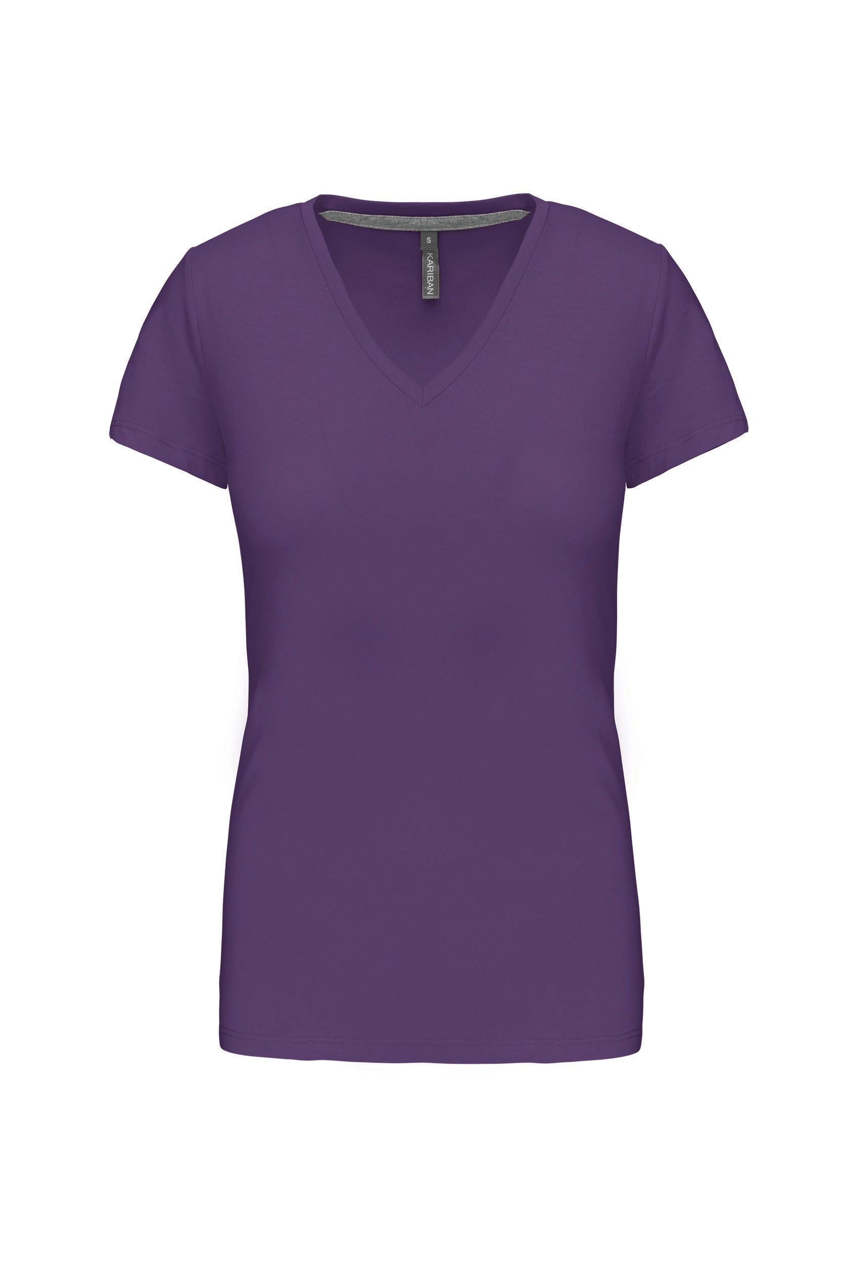 T-shirt col V manches courtes femme