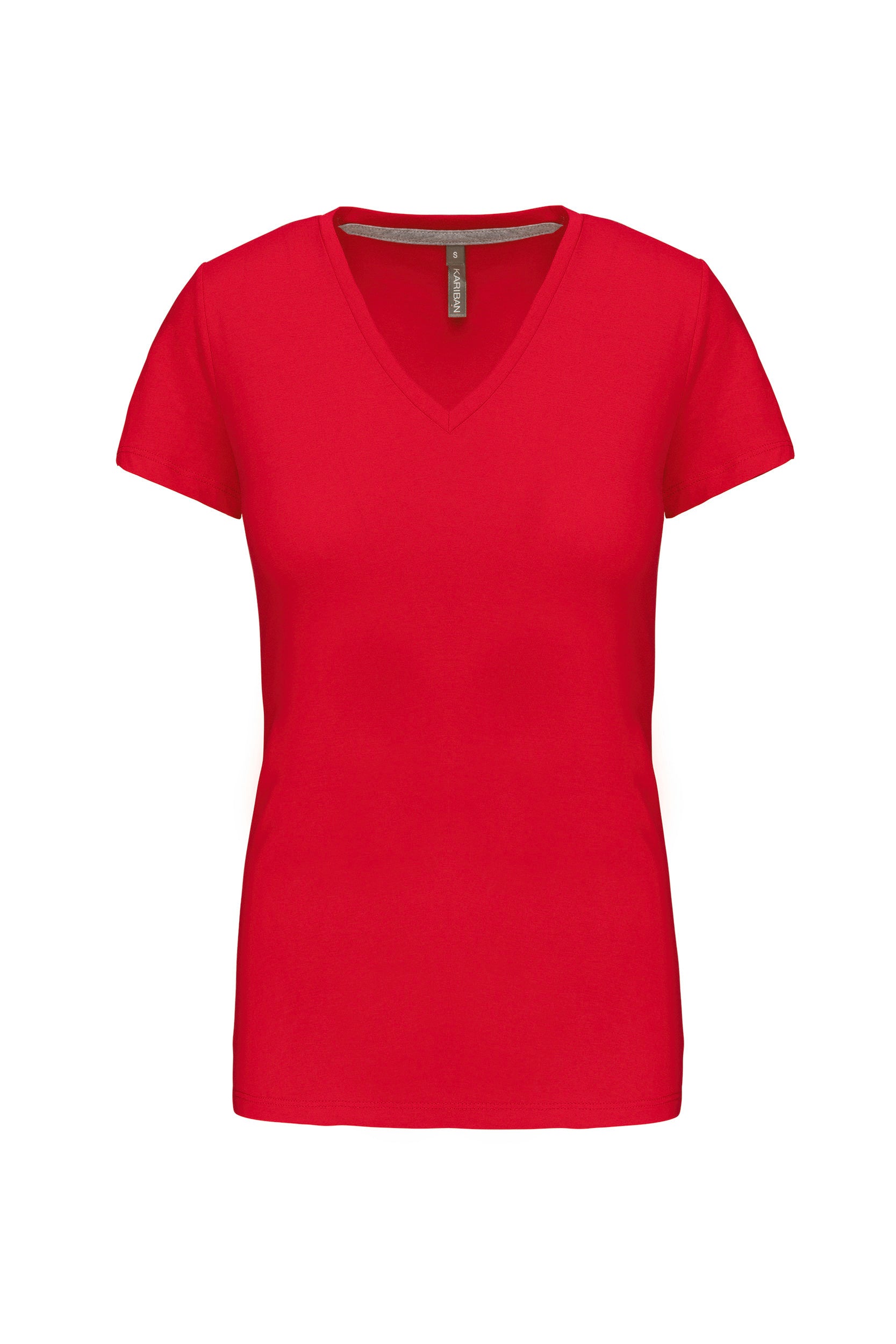 T-shirt col V manches courtes femme