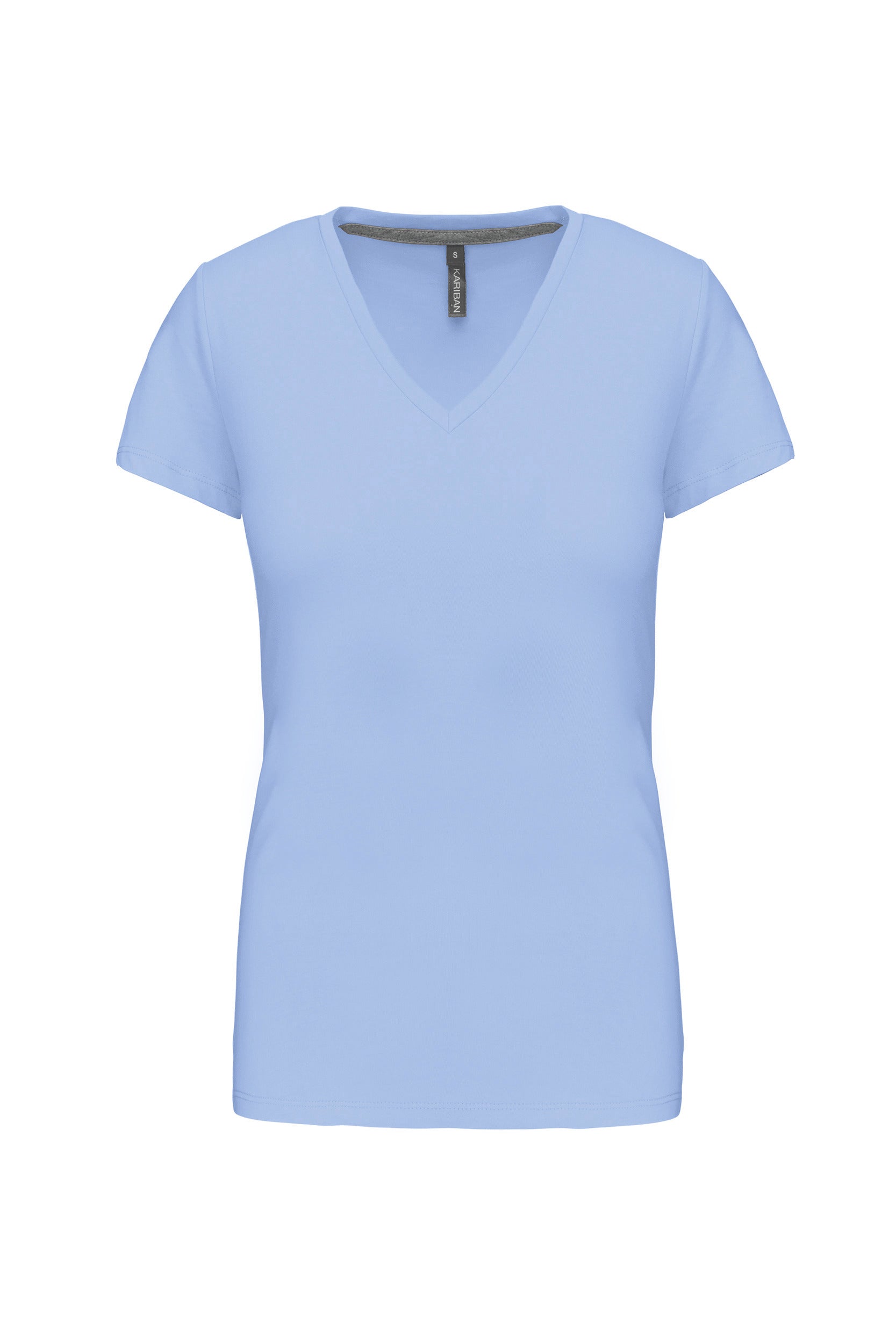 T-shirt col V manches courtes femme