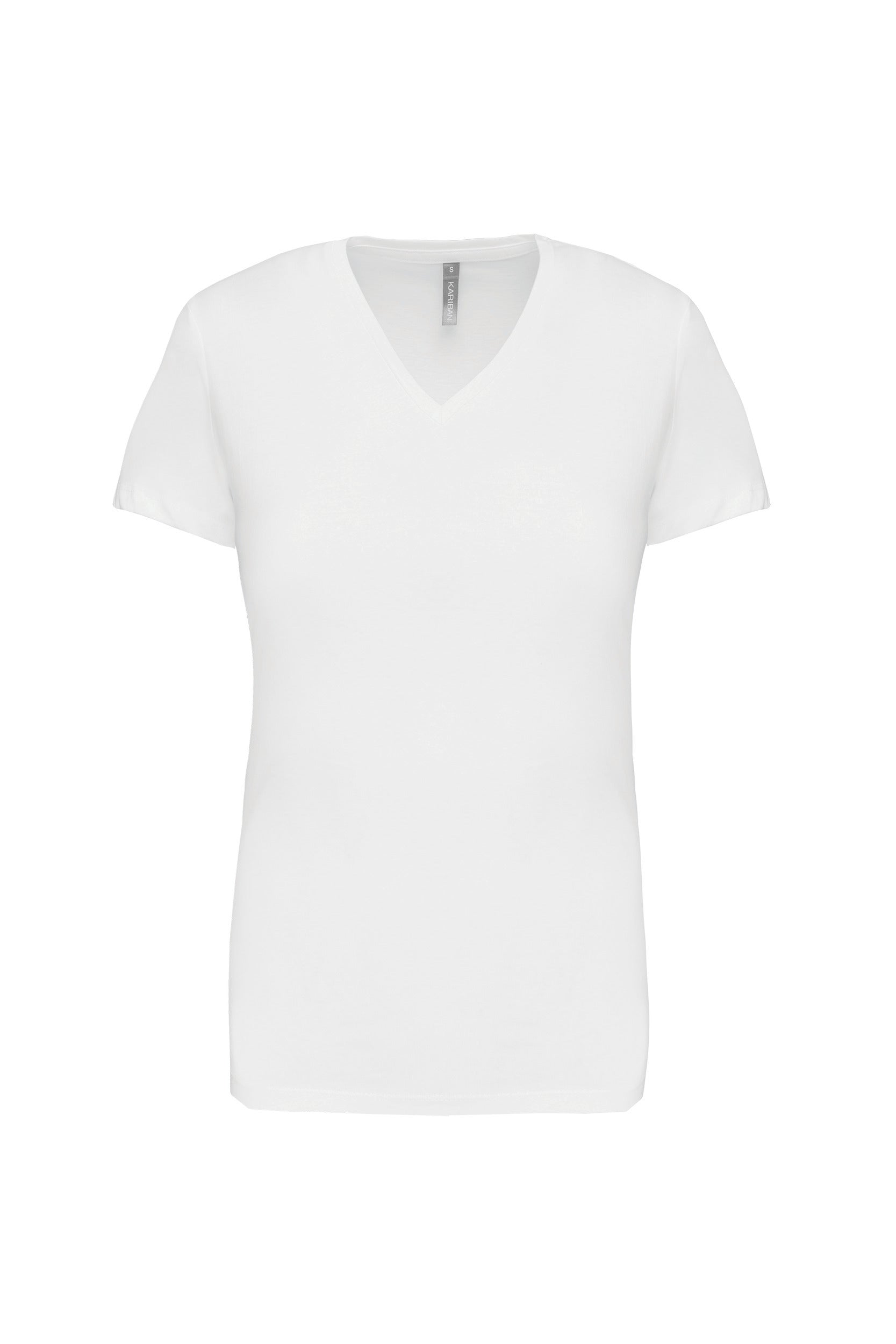 T-shirt col V manches courtes femme