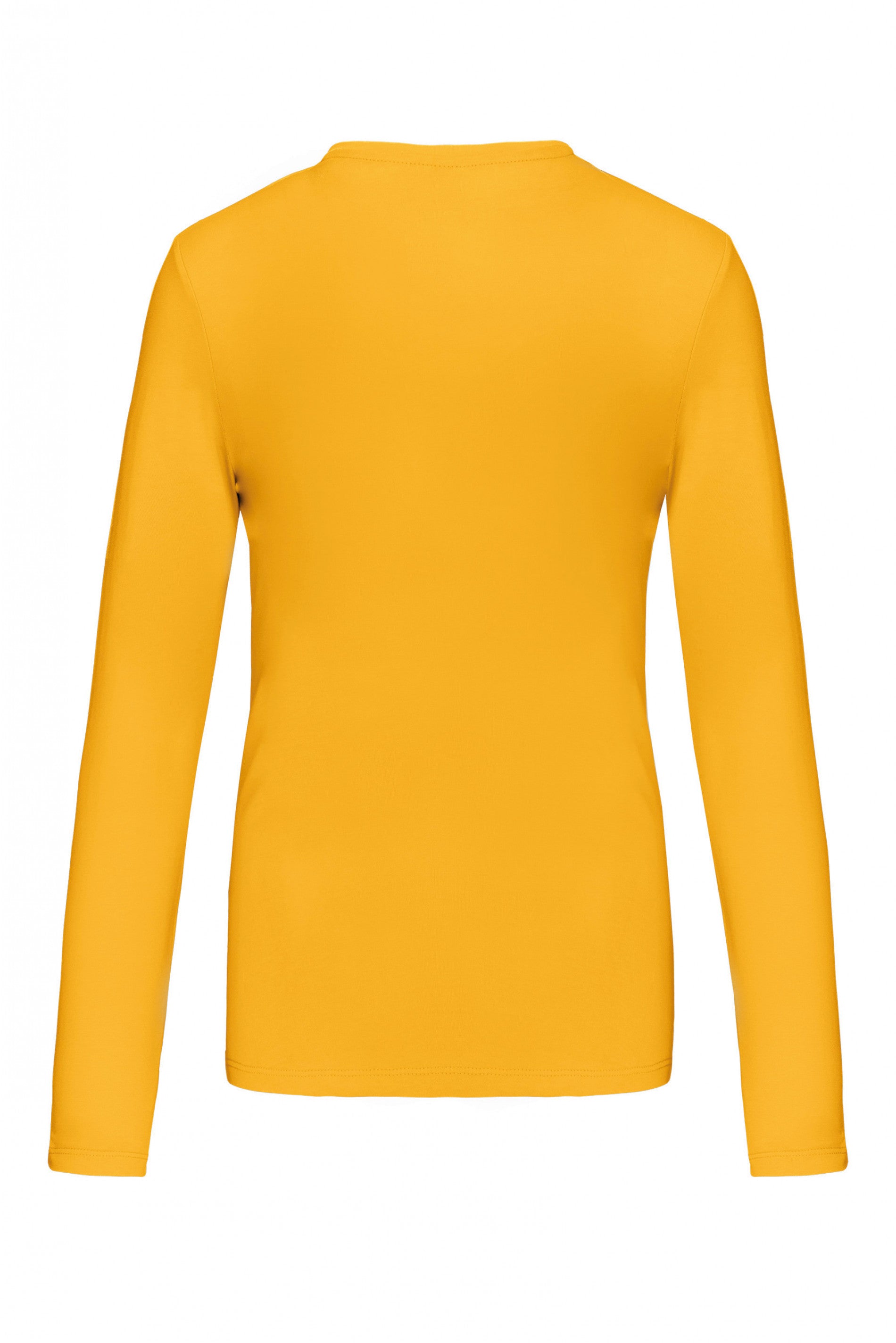 Dames T-shirt met V-hals en lange mouwen