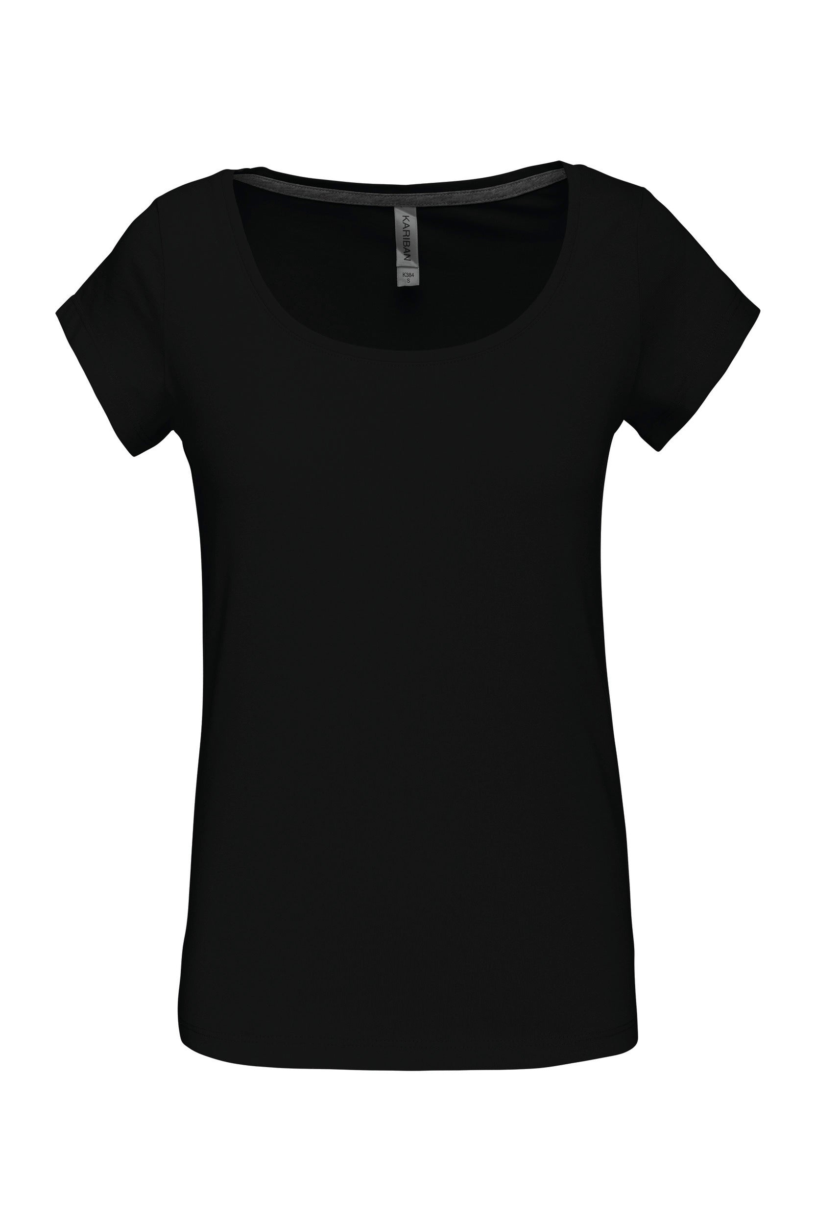 T-shirt col bateau manches courtes femme