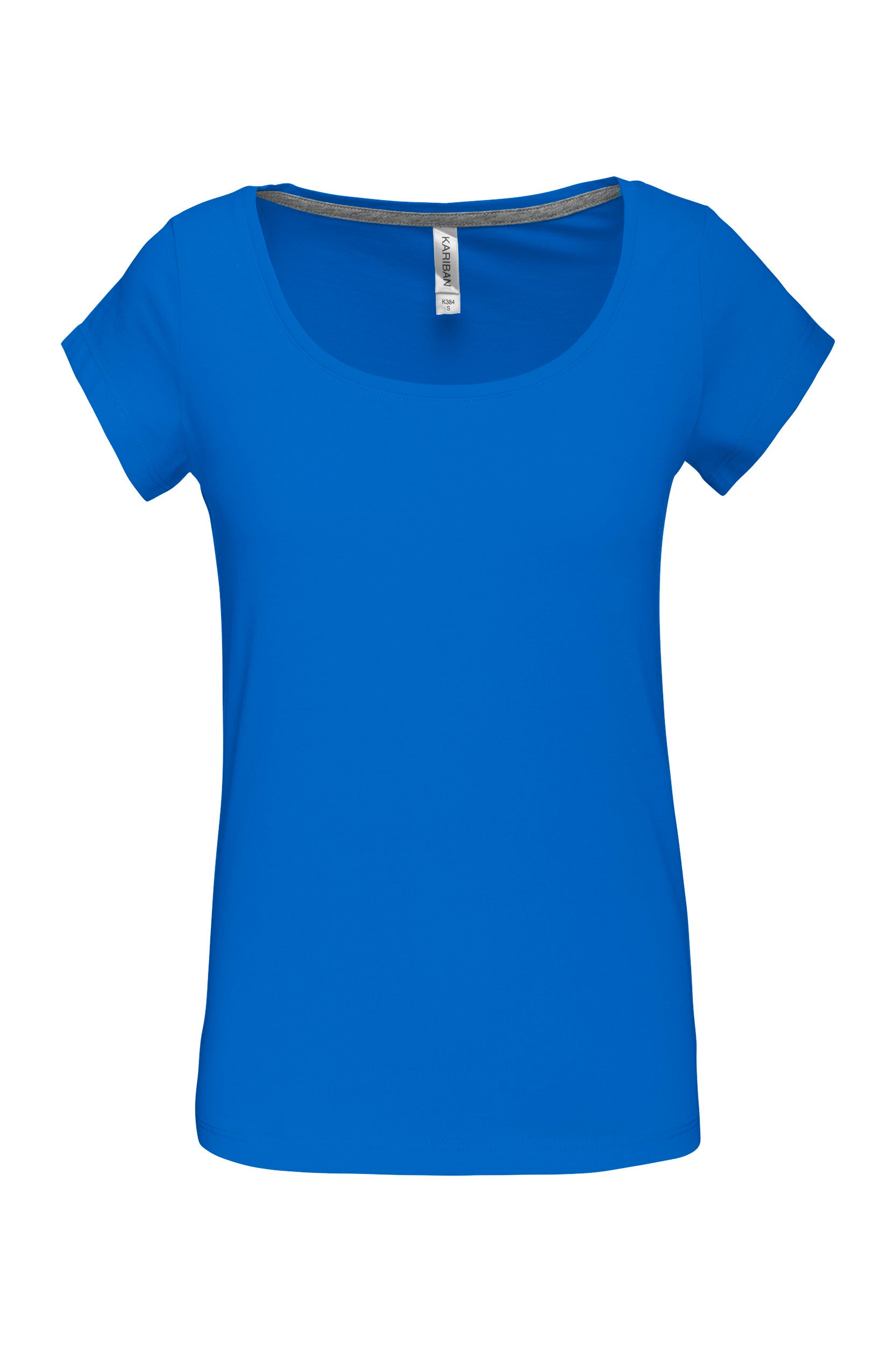 T-shirt col bateau manches courtes femme