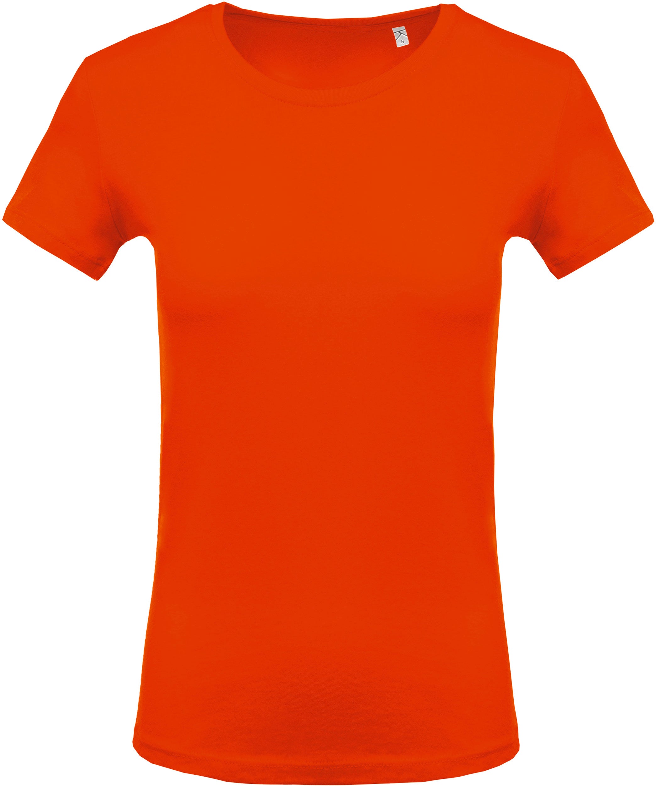 Dames T-shirt met korte mouwen en ronde hals