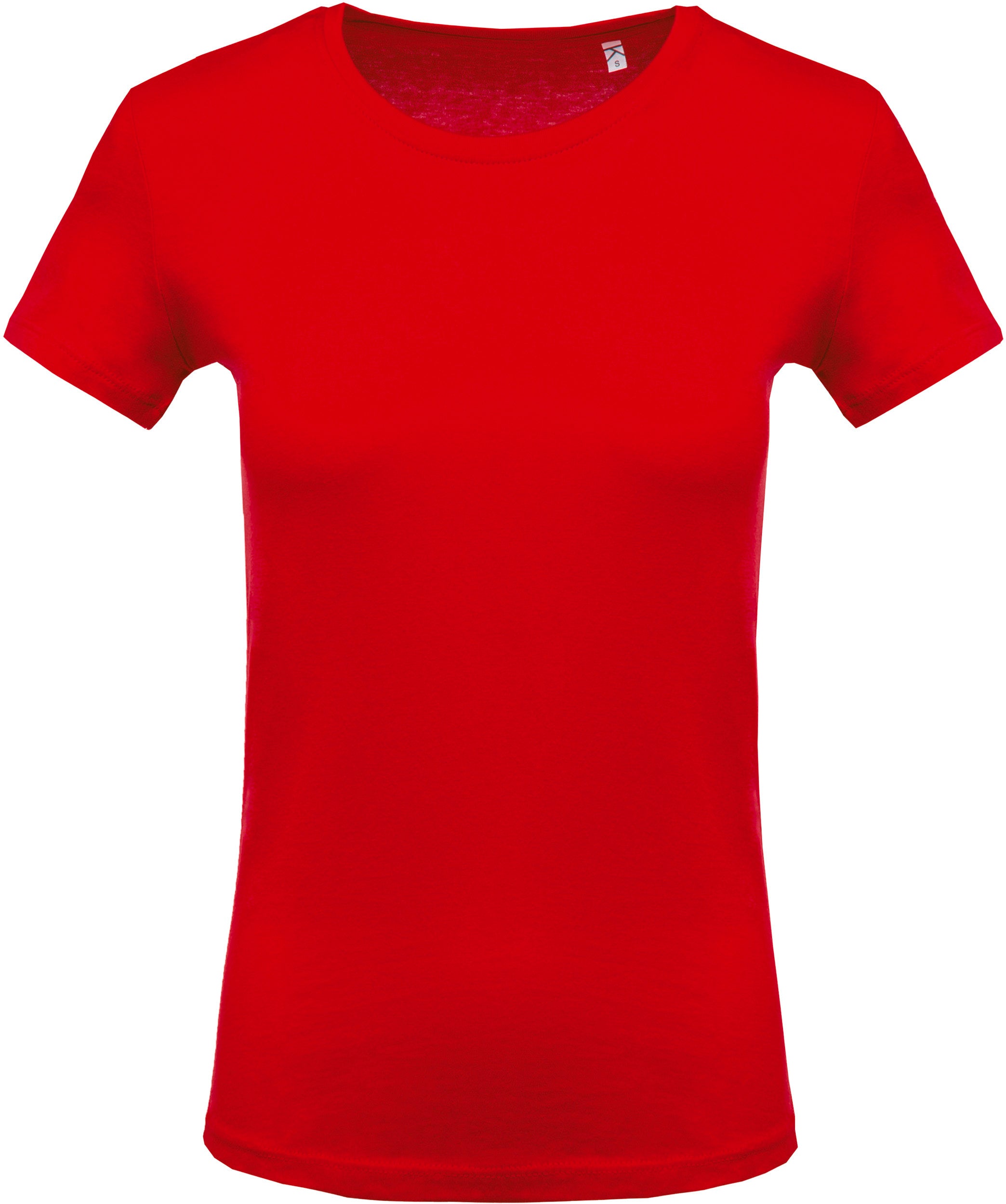 Dames T-shirt met korte mouwen en ronde hals