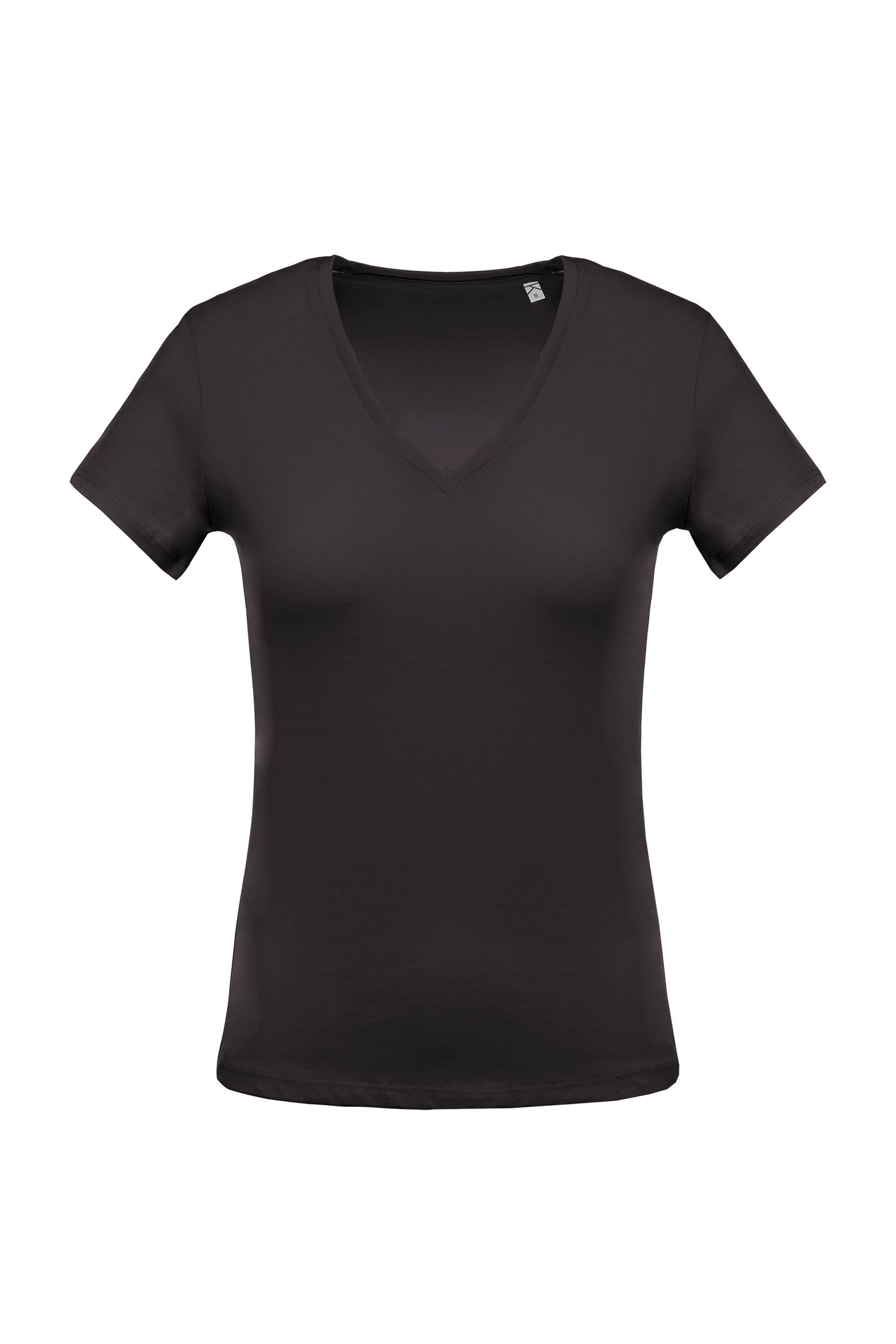 T-Shirt col V manches courtes femme