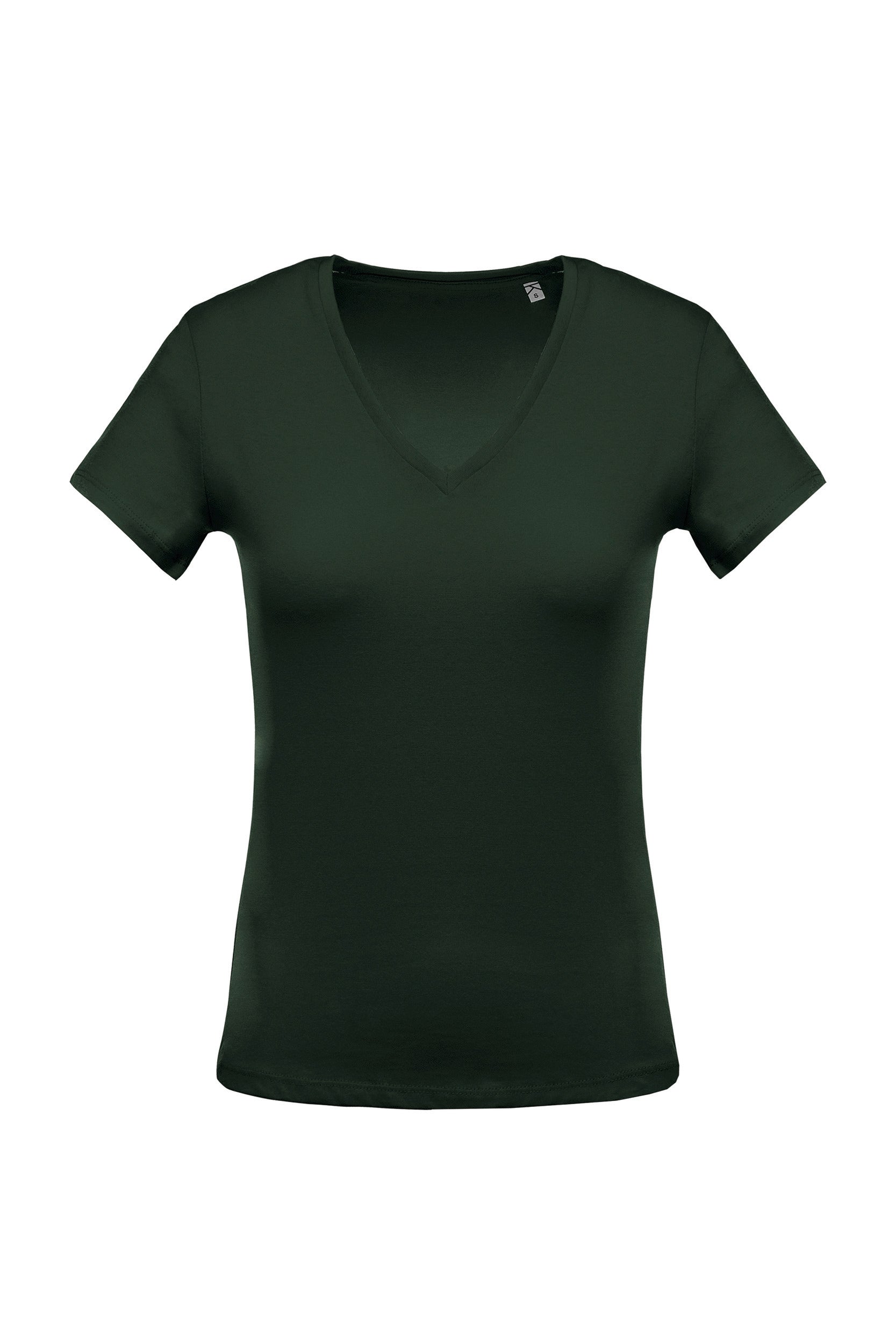 T-Shirt col V manches courtes femme